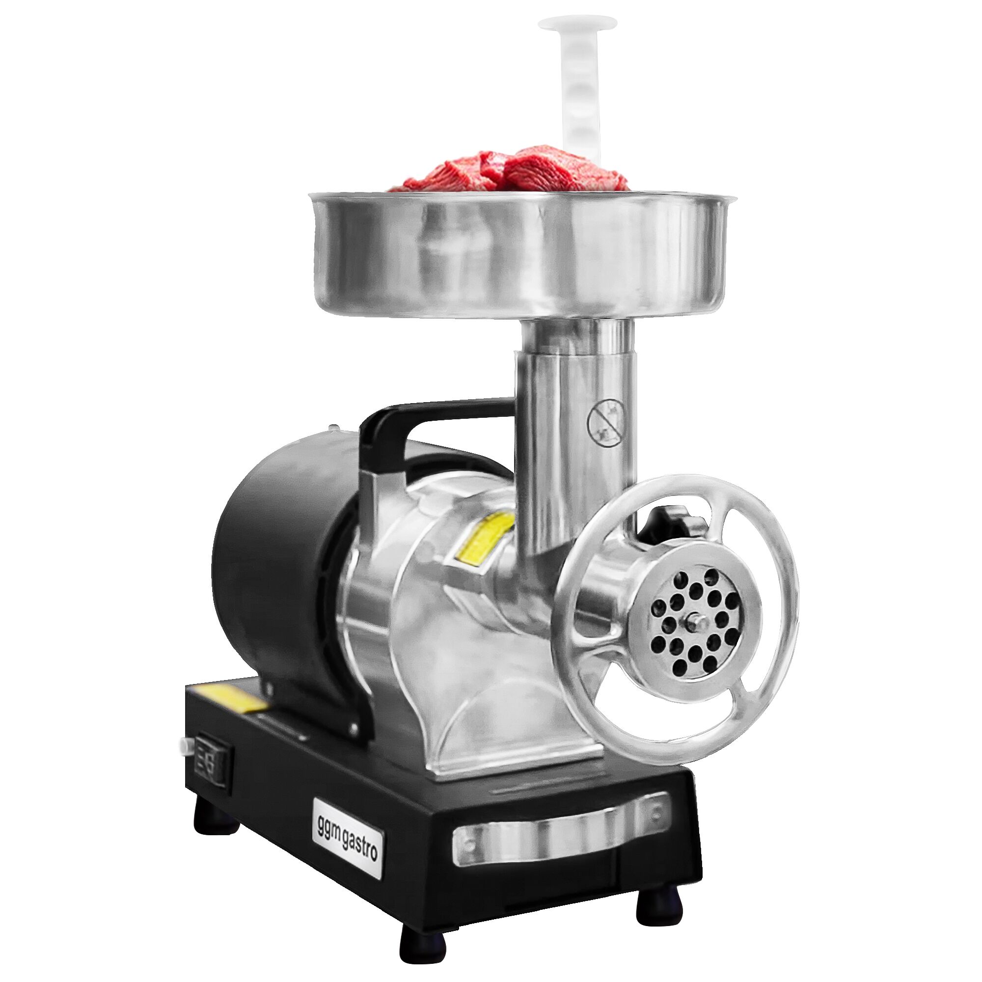 Commercial Electric Meat Mincer Size 12 - 200-240kg/h - 550 W - Mincing Plate 4.5mm + 10mm - with Cooling System