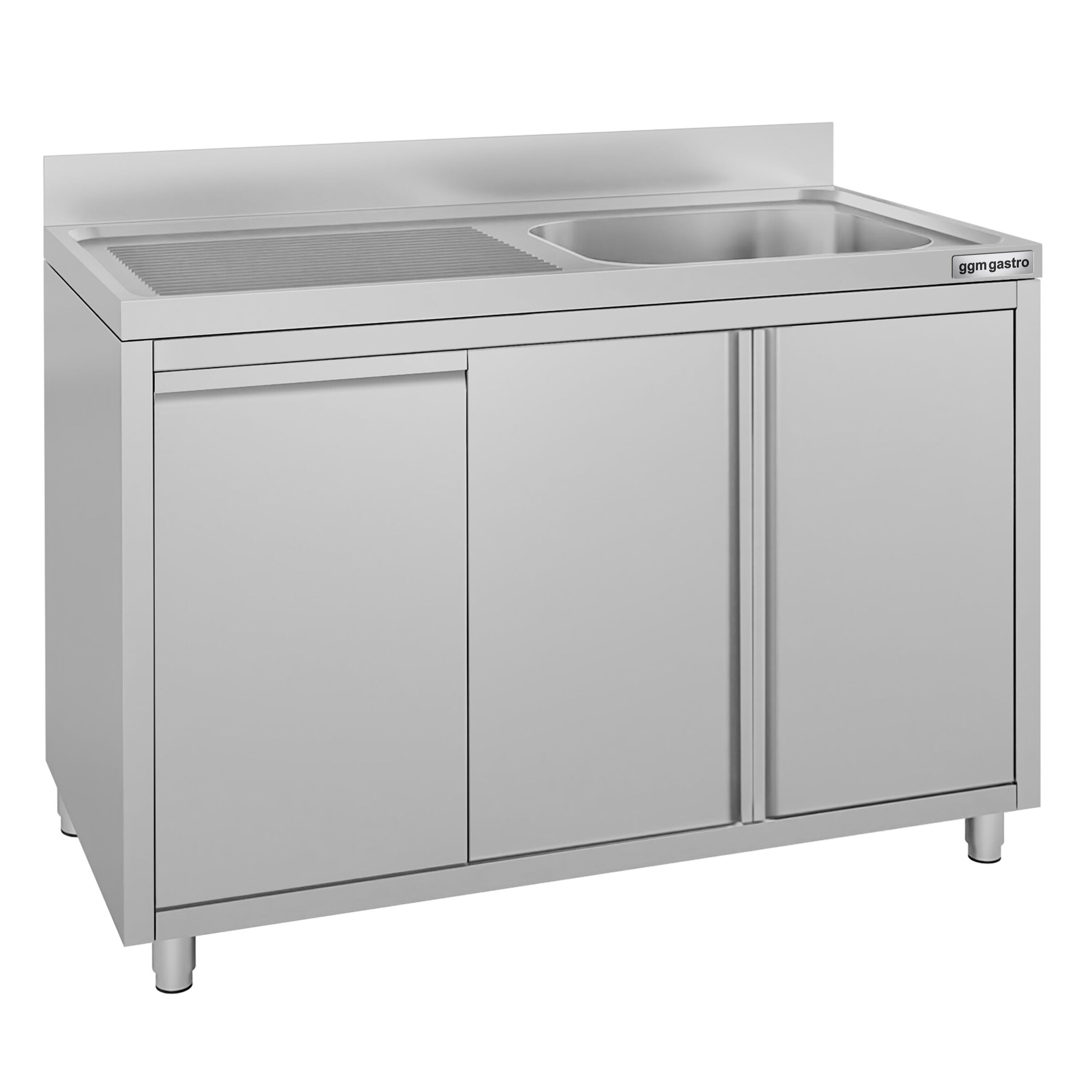 Meuble évier ECO - 1200 x 600 mm - avec poubelle & 1 bac à droite