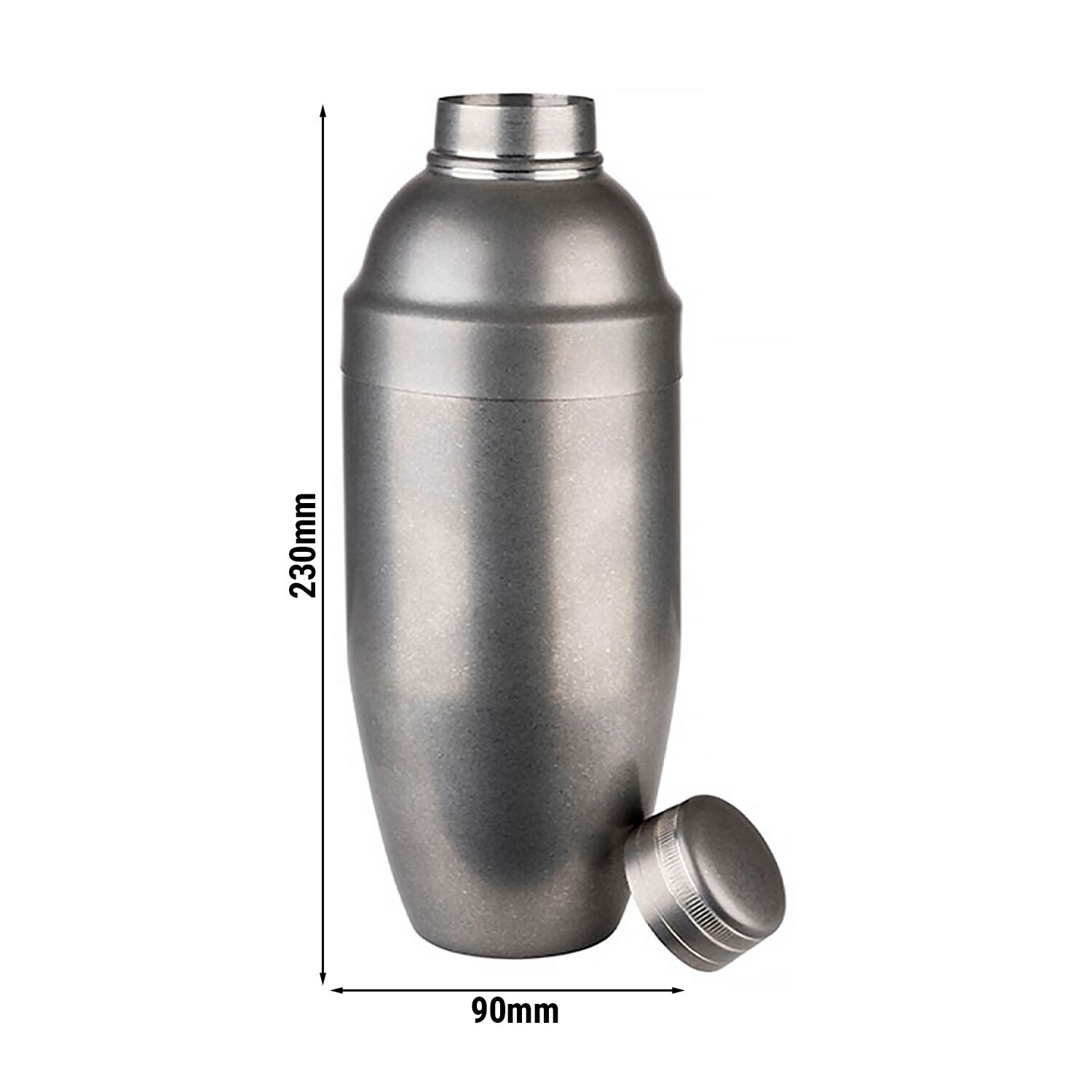 (6 pièces) Shaker - CLASSIC - set 3 pièces - inox - 0,7 litre