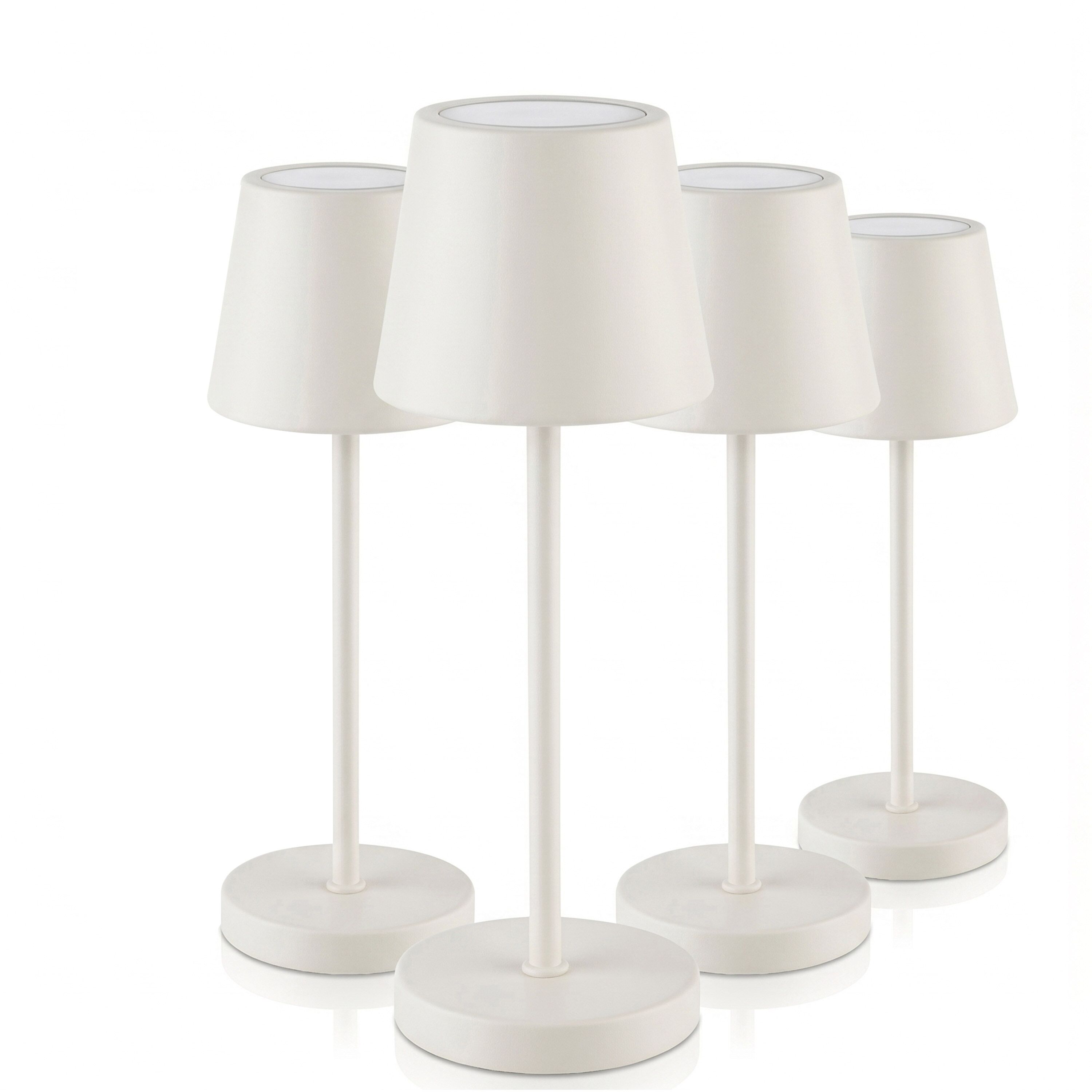 (4 pièces) Lampe de table – MERLE MICRO – dimmable en 3 niveaux – Ø 80 mm – Whisper White