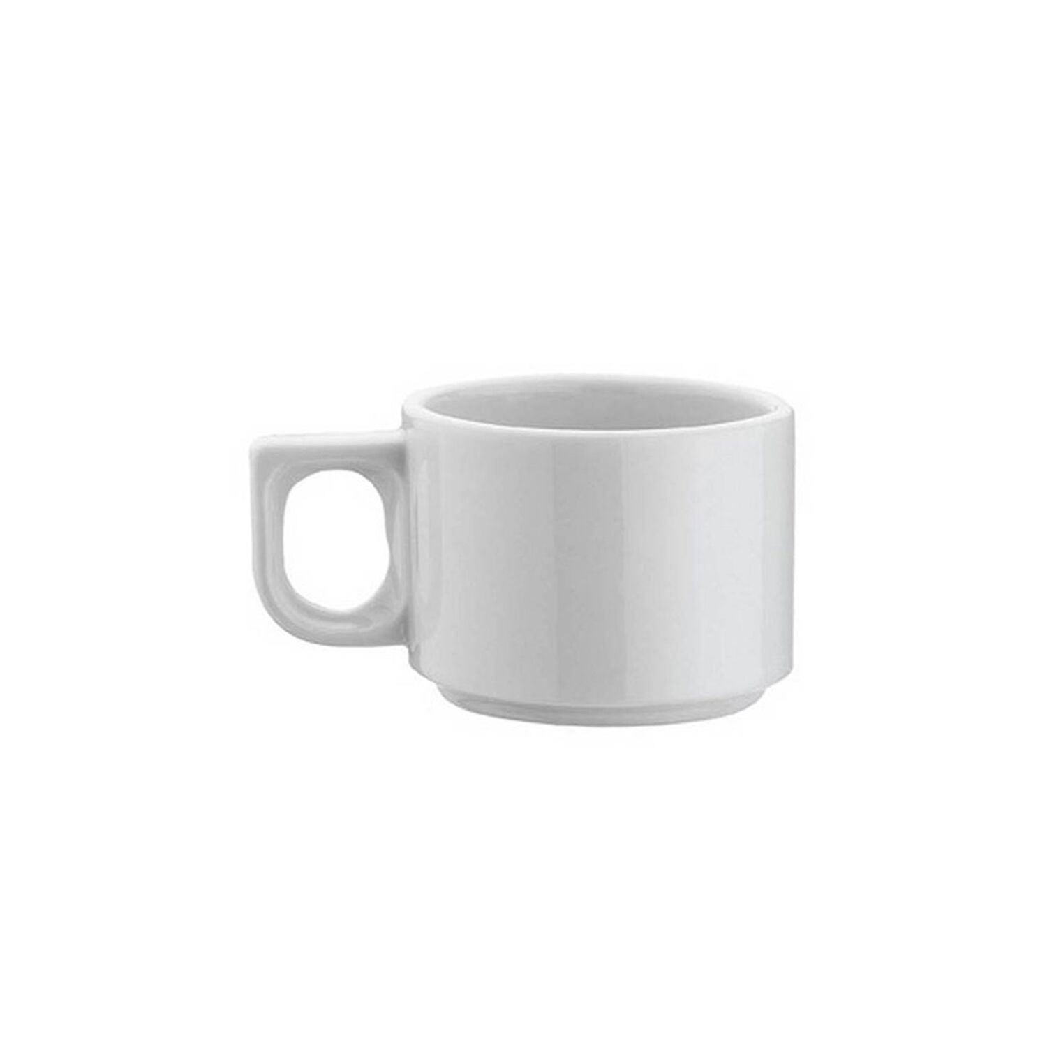 (24 pcs) PERA - Tasse de moka - 80ml - Blanc