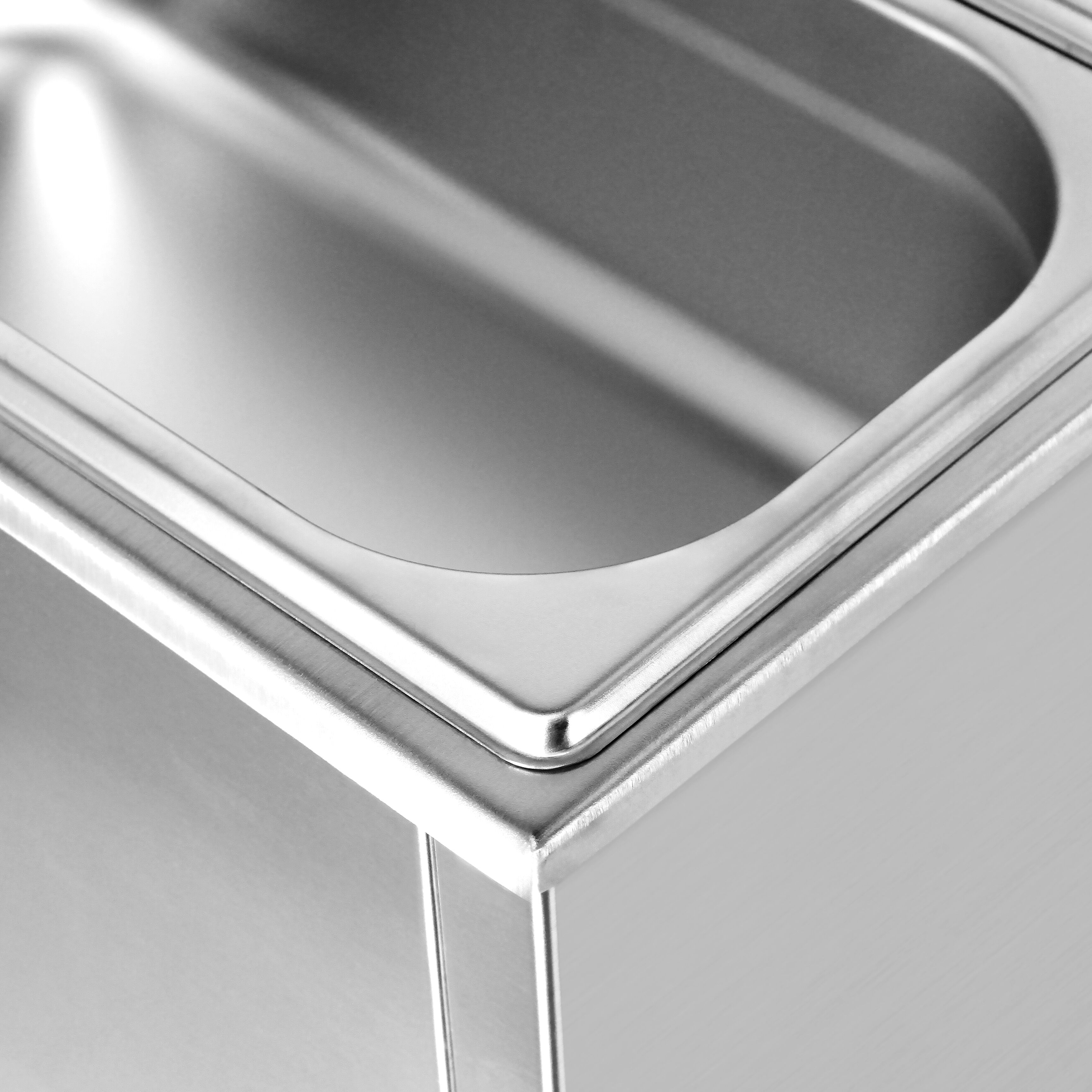 Bain-marie électrique – 1,2 kW – GN 1/1 avec hauteur de 200 mm – avec robinet de vidange