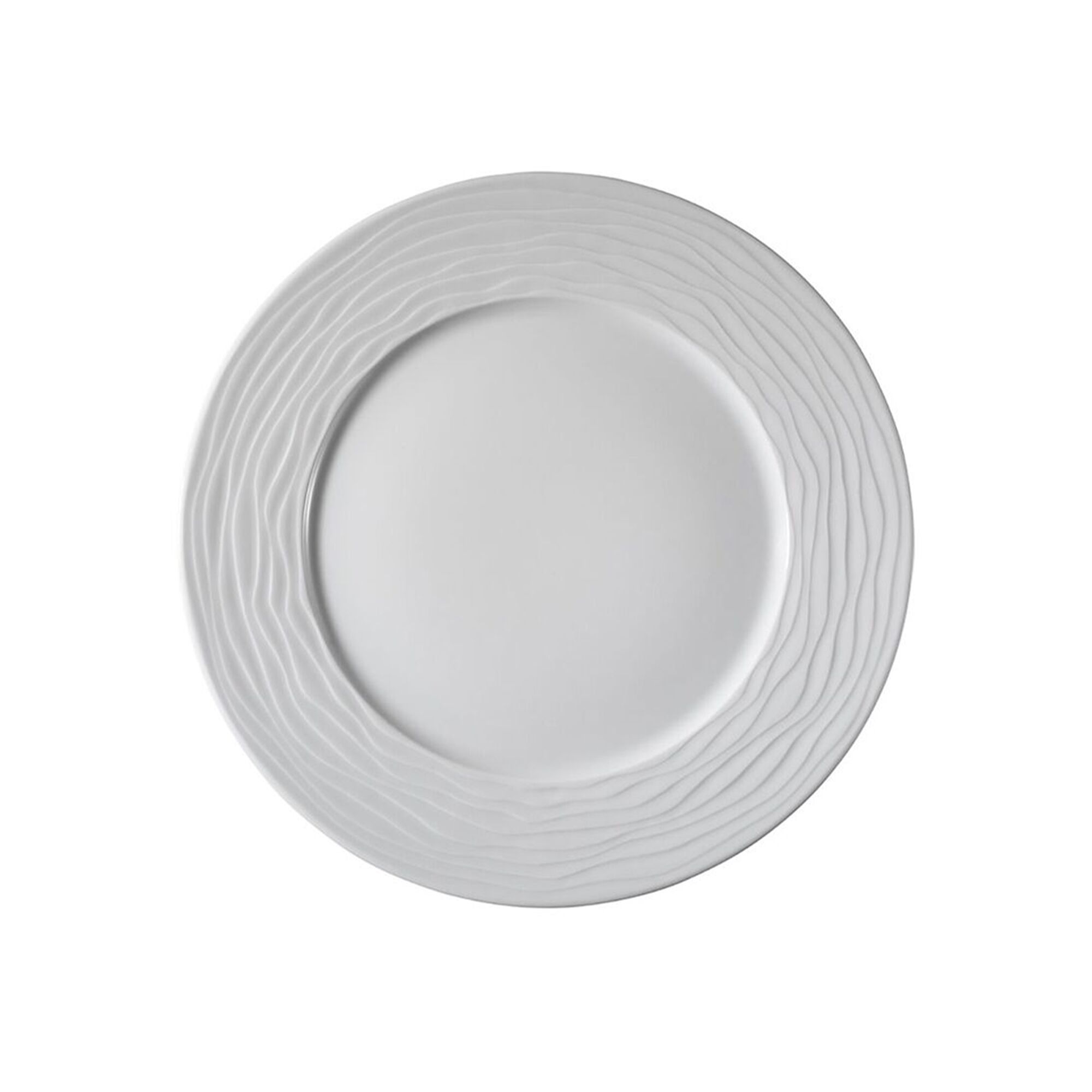 (12 szt.) SEA WAVE - Talerz płytki - kwadratowy - Porcelana - 180x180mm - Biały