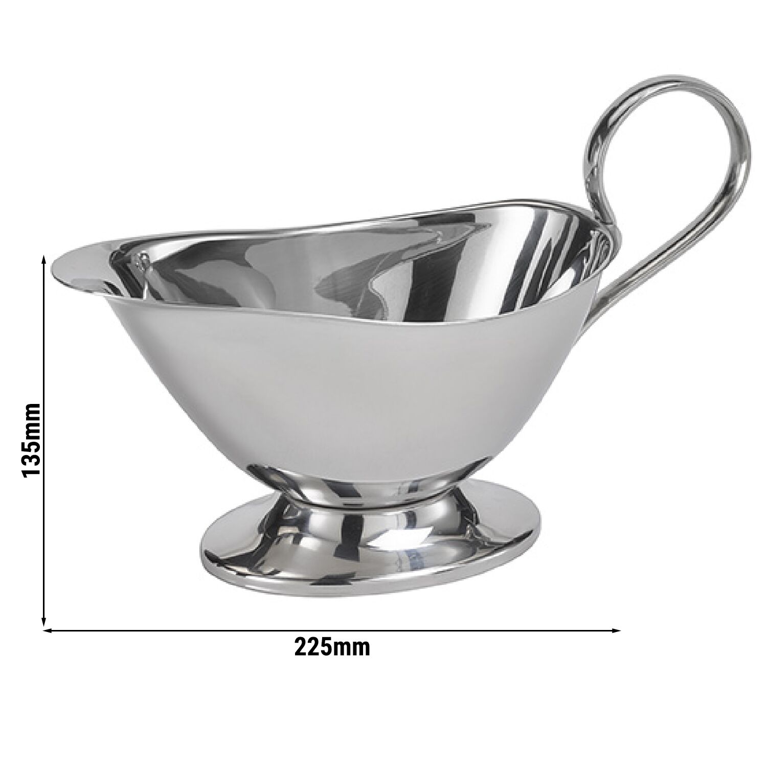 (6 pièces) Saucière – PROFI – inox 18/8 – 0,4 L
