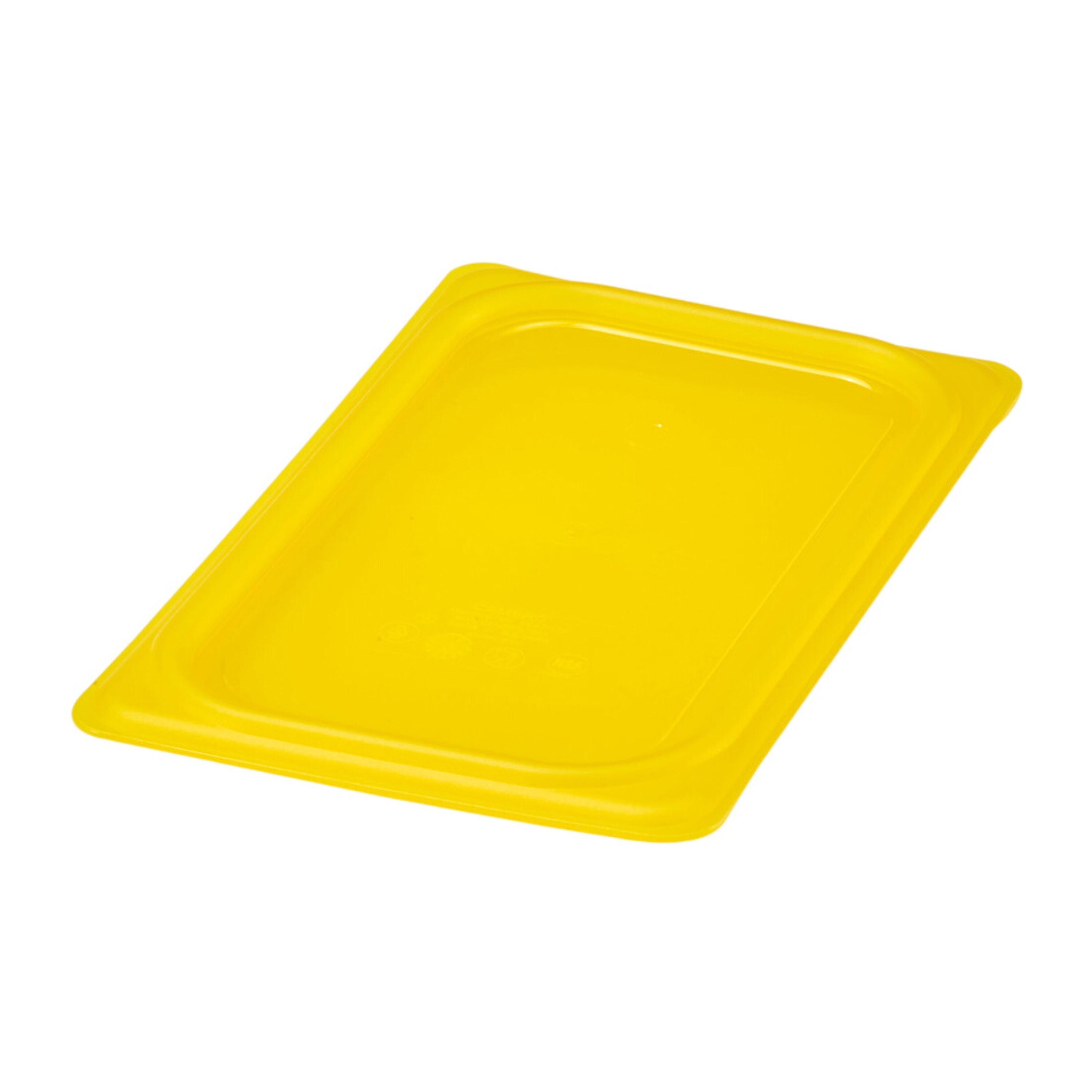(6 pièces) CAMBRO | SafeTrak - Couvercle en polypropylène GN 1/4 - Jaune