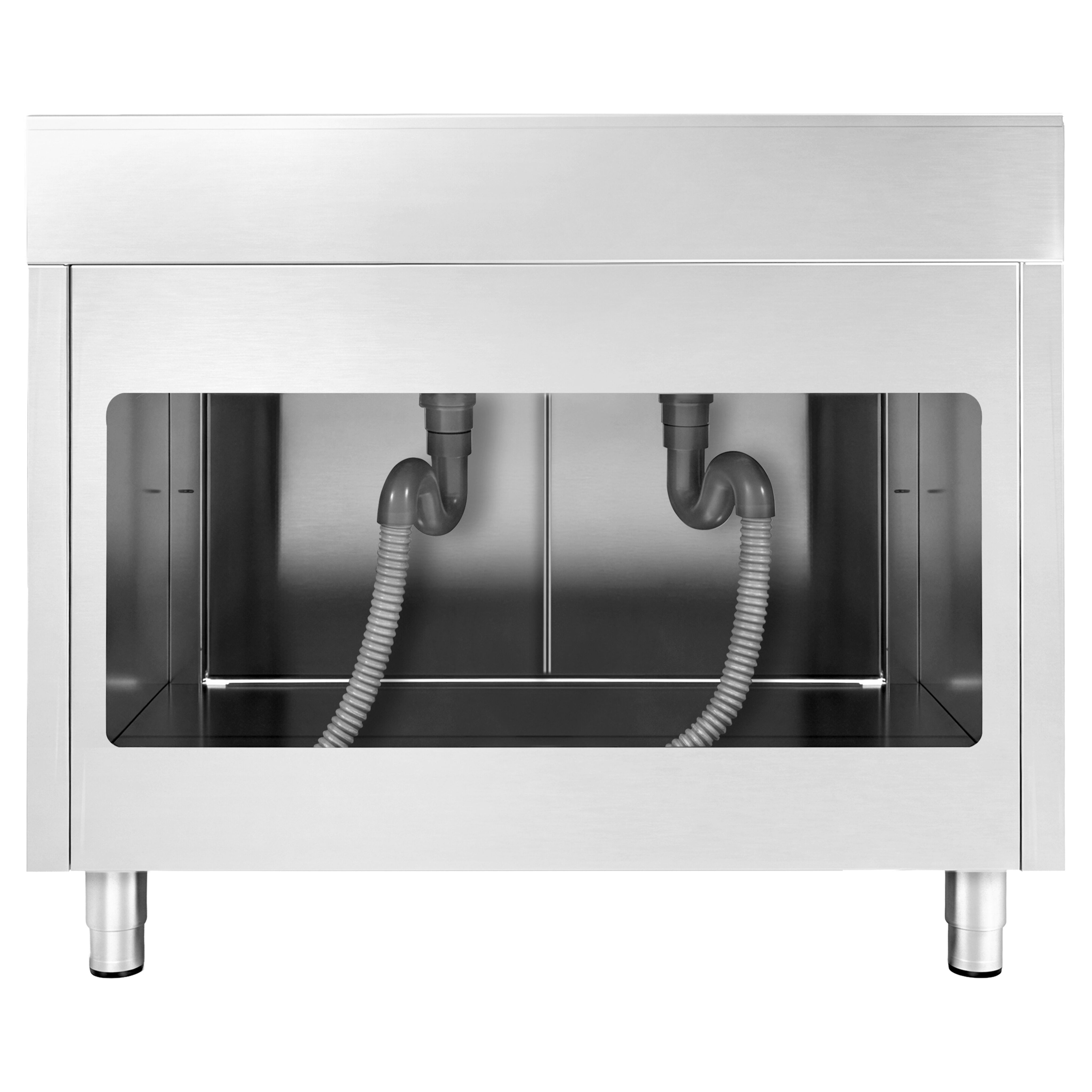 Spülschrank PREMIUM - 1400x700mm - mit 2 Becken mittig