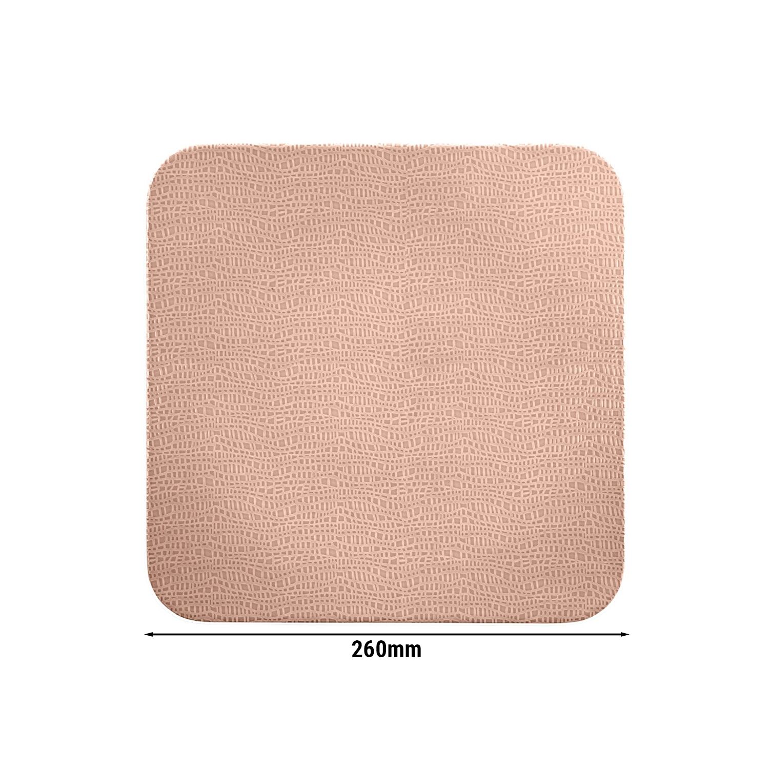 (6 pièces) SELTMANN WEIDEN | Assiette coupe – plate carrée – 260 × 260 mm – Rose ancien
