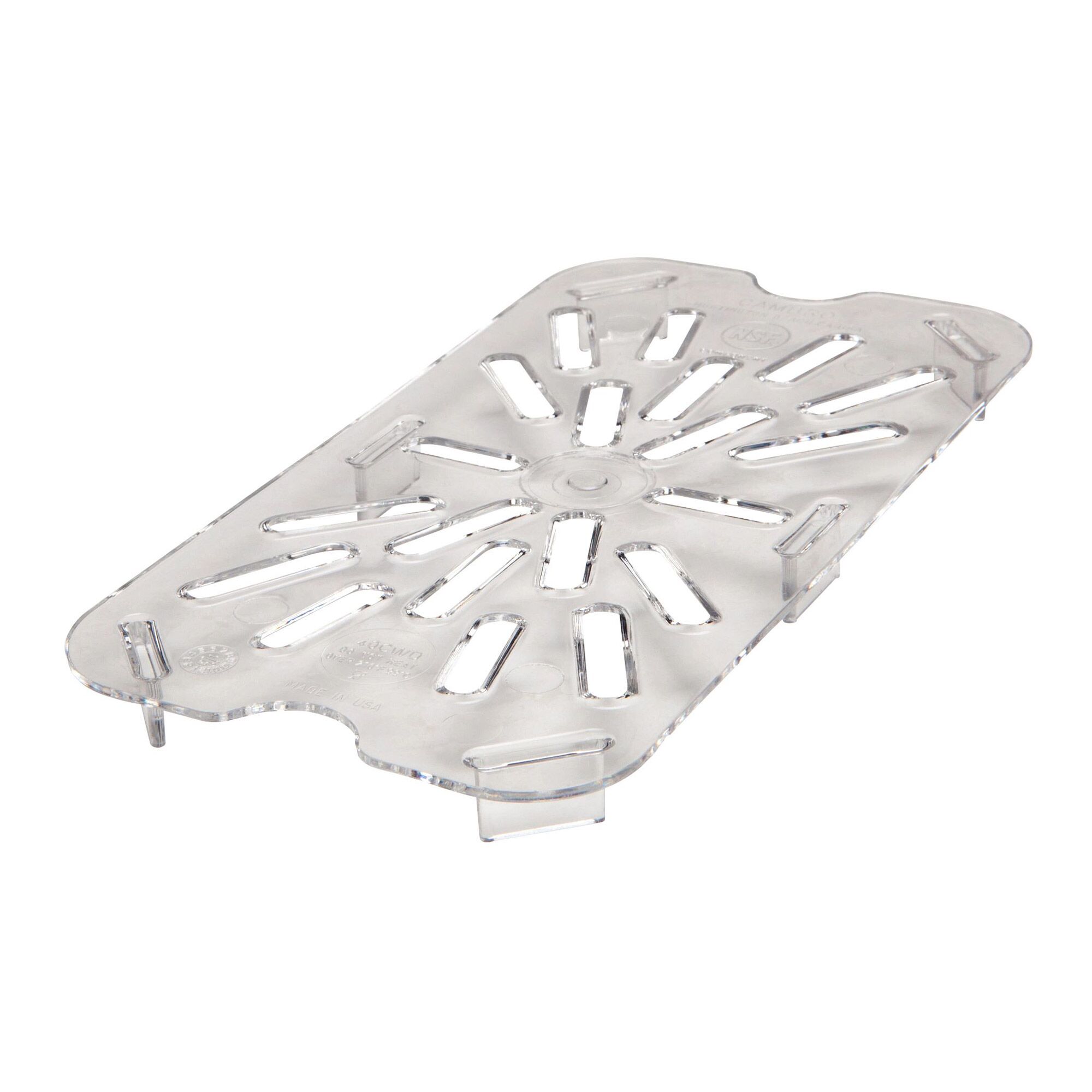 (6 pièces) CAMBRO | Camview® - Égouttoir GN en copolymère 1/4 - Transparent - Sans BPA