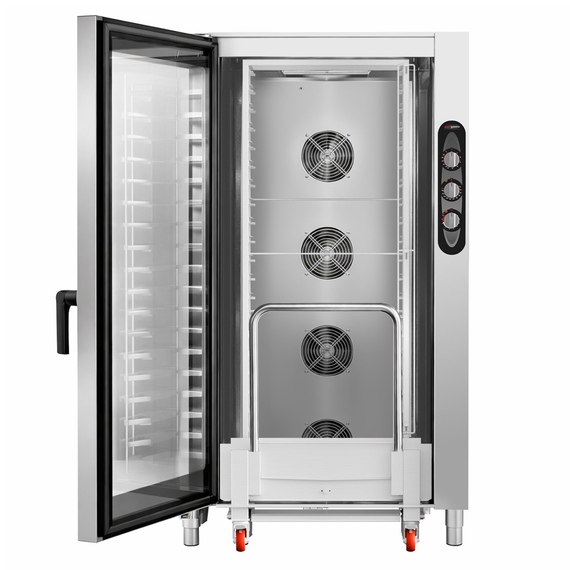 Electric Commercial Combi Oven - Manual Controls - 20x GN 1/1 - incl. Trolley