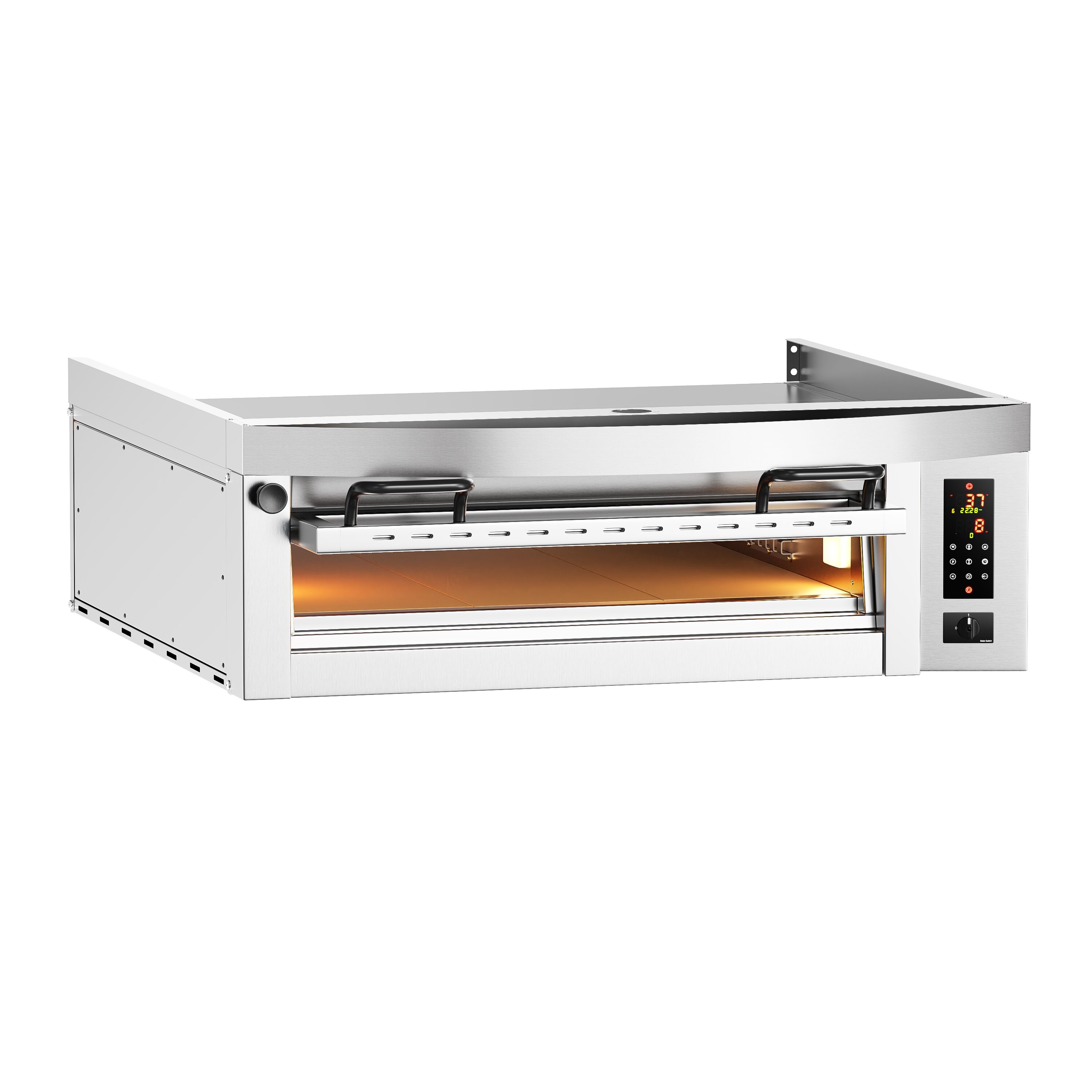 Elektryczny Piec do pizzy - 9 x Ø34cm - Panel dotykowy - z okapem