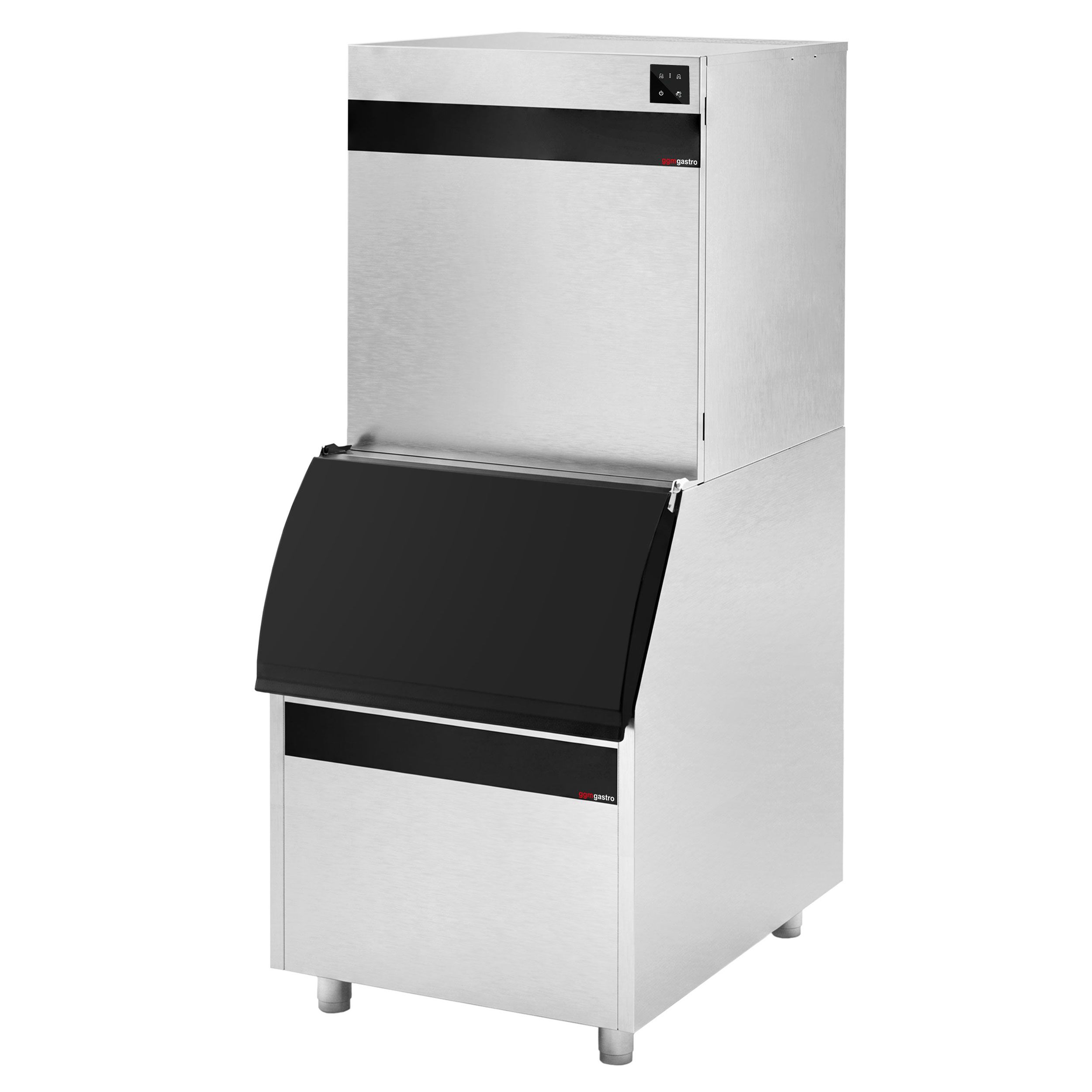 Iskubmaskin - Iskuber - 450 kg/24 h - med isbinge och transportvagn