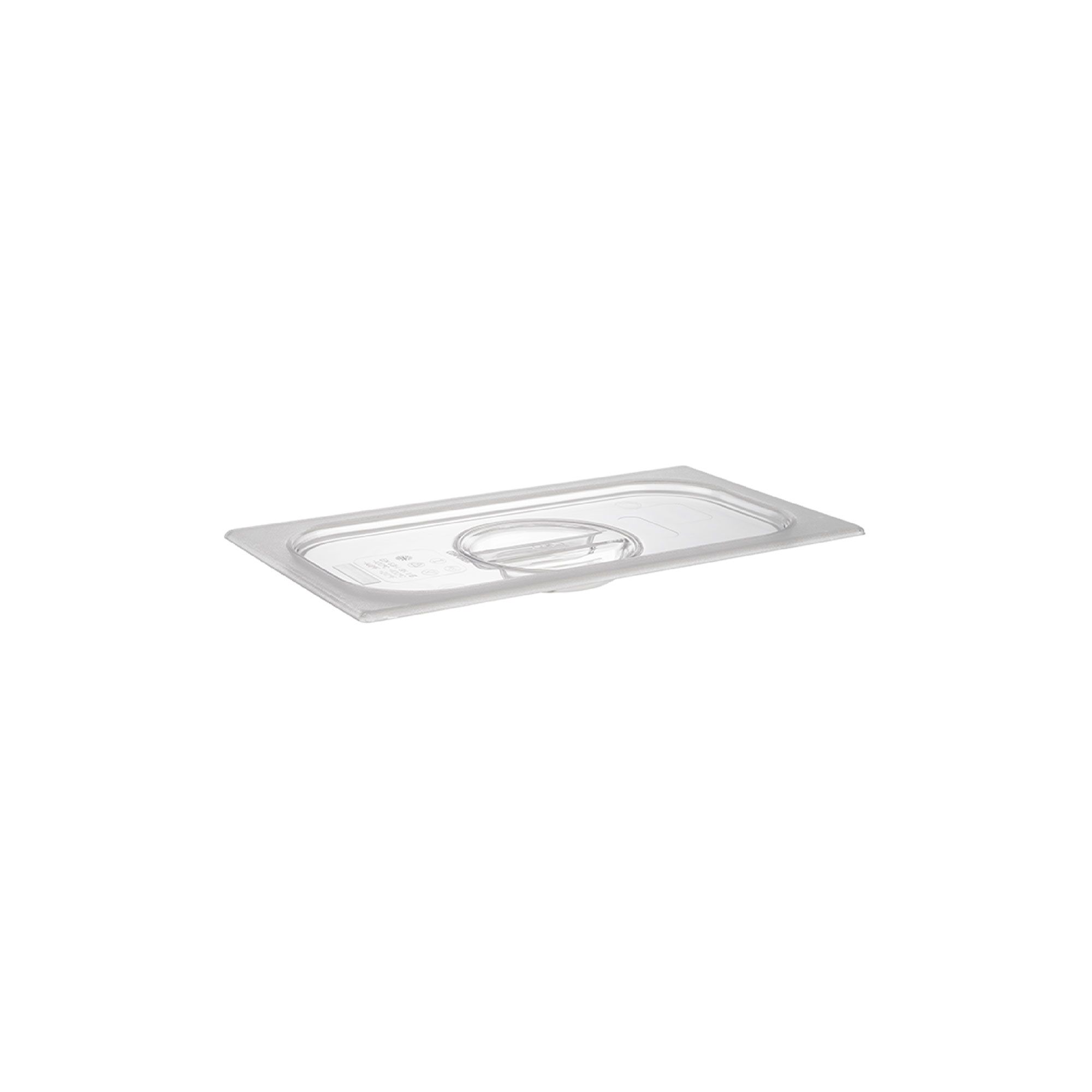 (6 pcs) Couvercle en polycarbonate GN 1/3 - Transparent - 176x325x30mm - Hauteur: 30mm