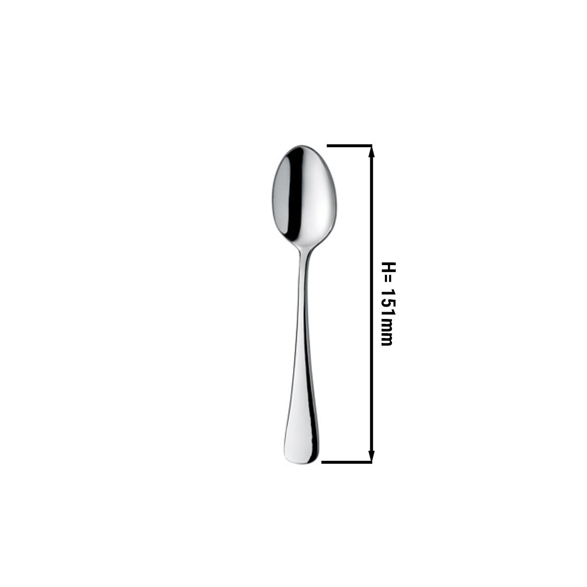(12 pièces) Cuillère à dessert Mila – 151 mm