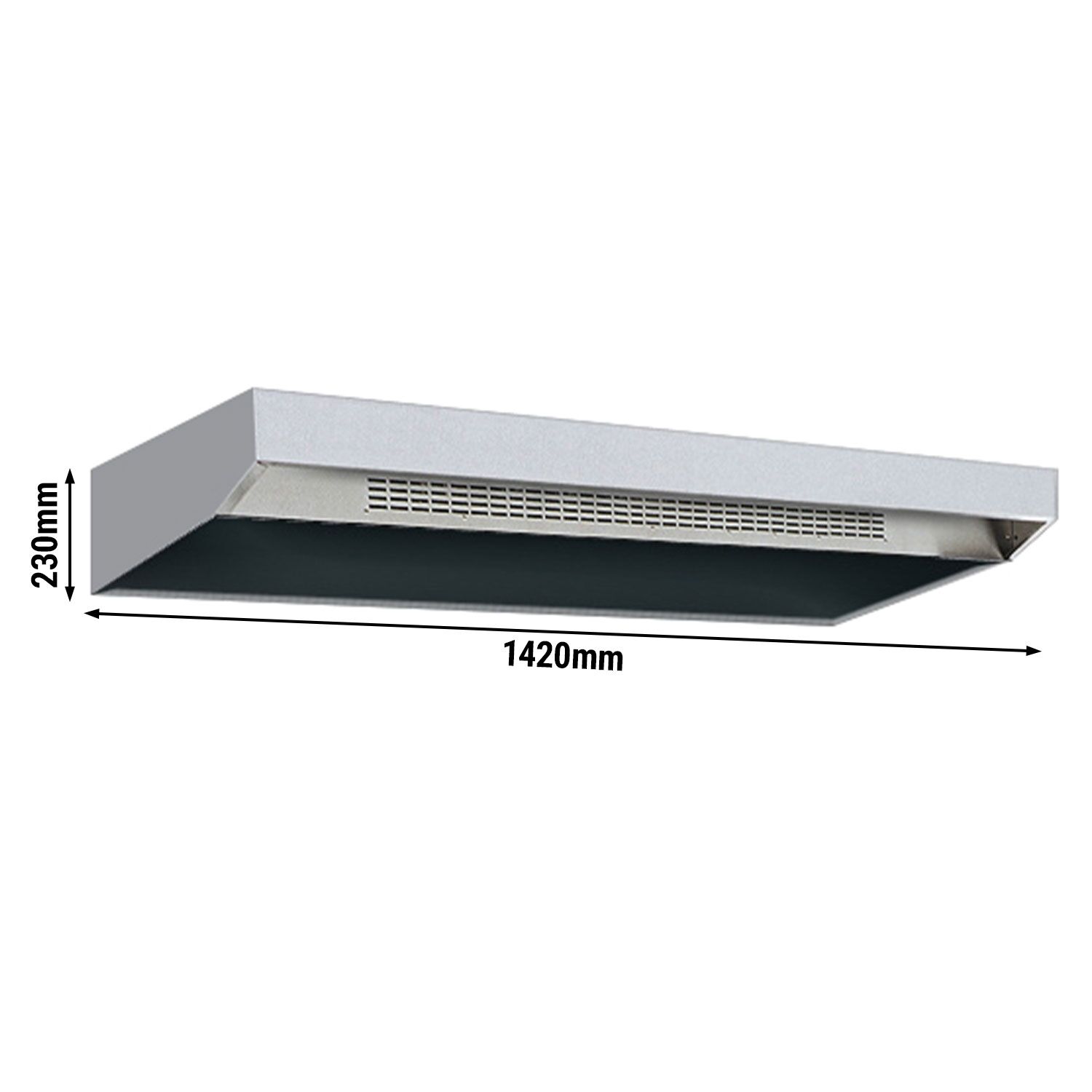 Hotte pour four à pizza - 1420x1320x230mm - Inox - compatible avec PEZ630 & PDZ630 - sans moteur