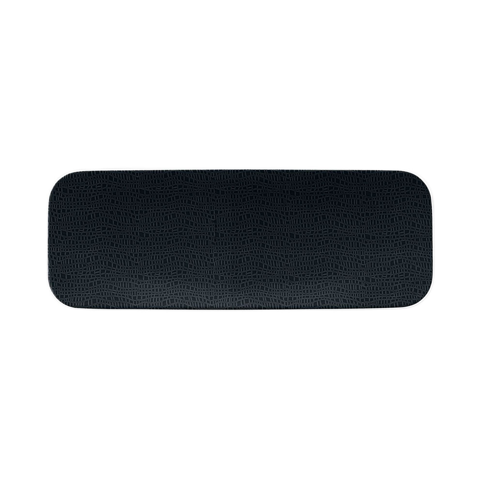 (2 pièces) SELTMANN WEIDEN | Assiette coupe – plate rectangulaire – 380 × 140 mm – Noir