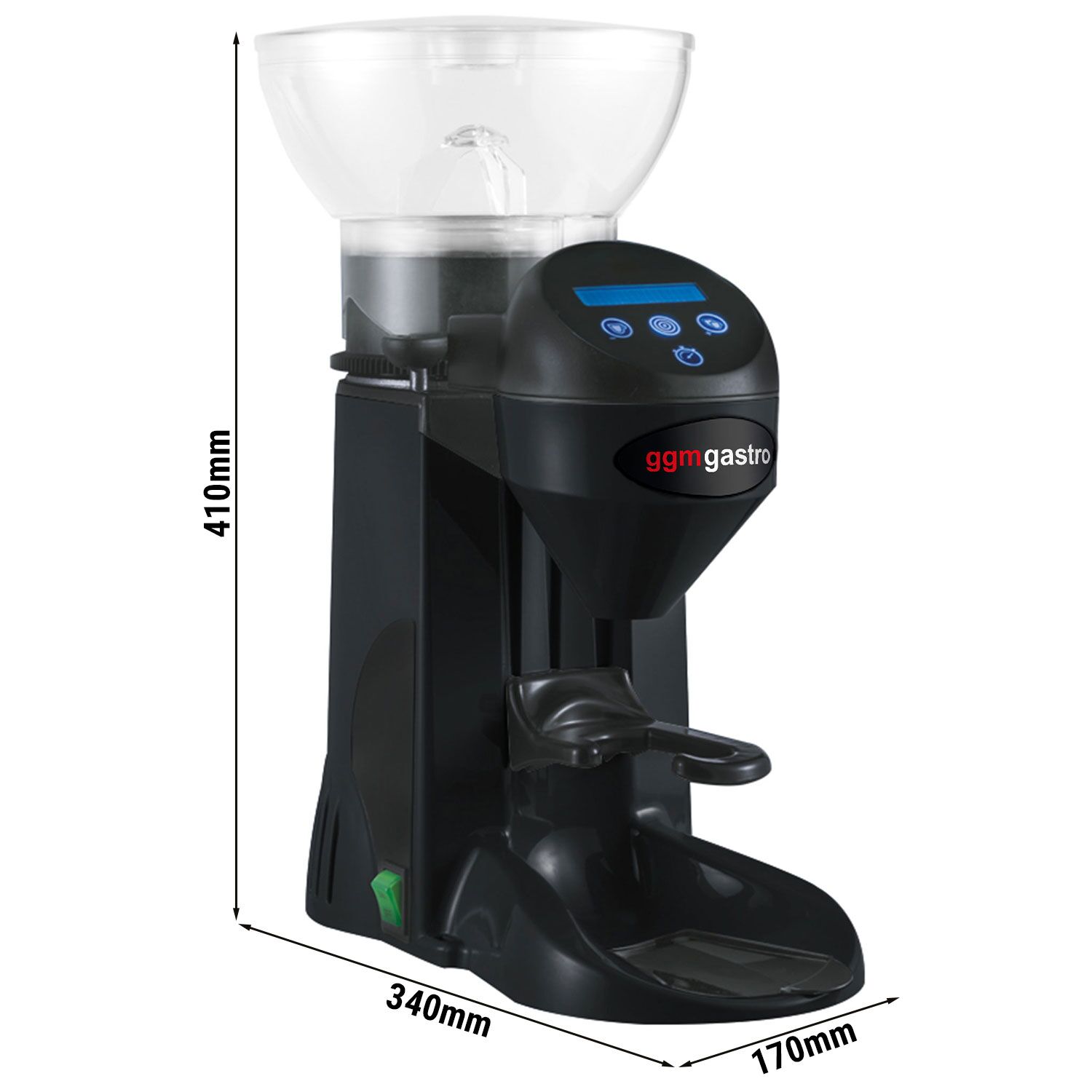 Moulin à café - 1 kg - 77 dB - avec dosage automatique - Noir
