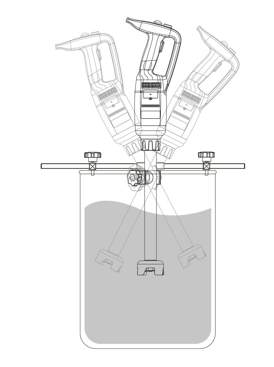 Pot Holder for Immersion Blender - for Pots - 600x400x40mm - compatible with STMA, STMLA