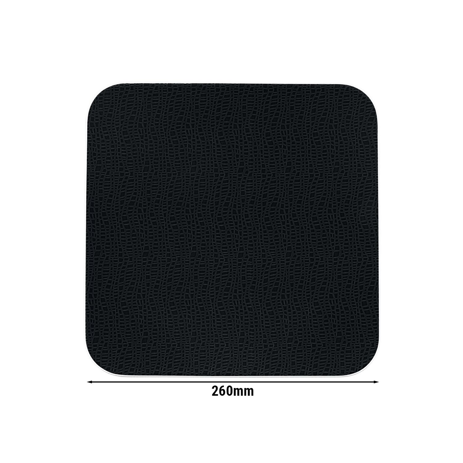 (6 pièces) SELTMANN WEIDEN | Assiette coupe – plate carrée – 260 × 260 mm – Noir