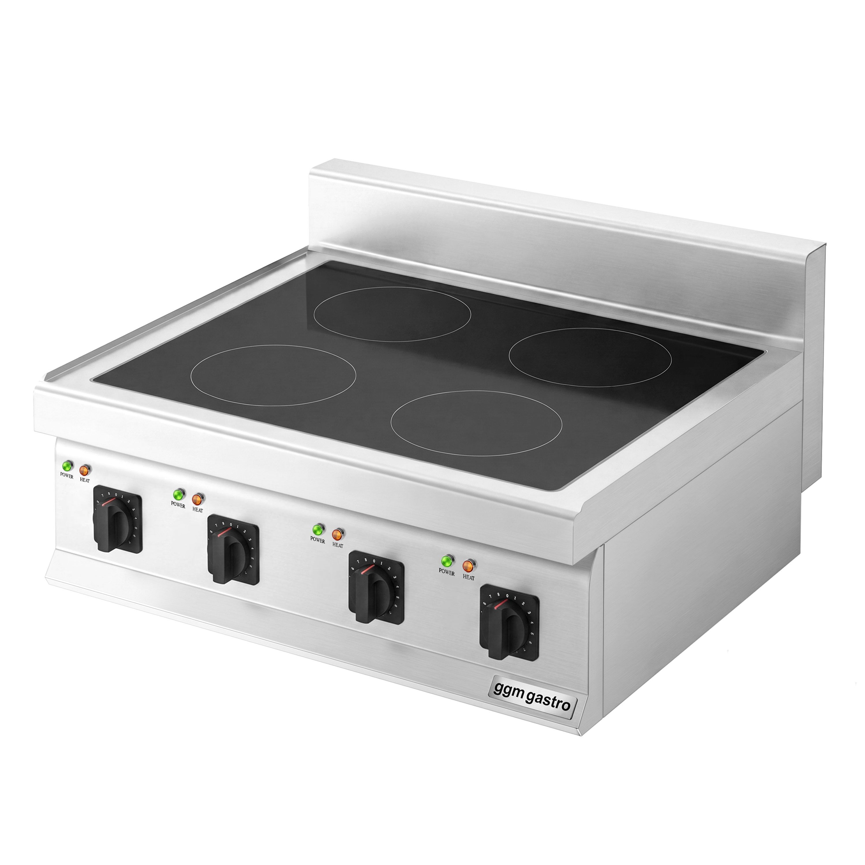 Cuisinière à induction - 14 kW - 4 plaques de cuisson