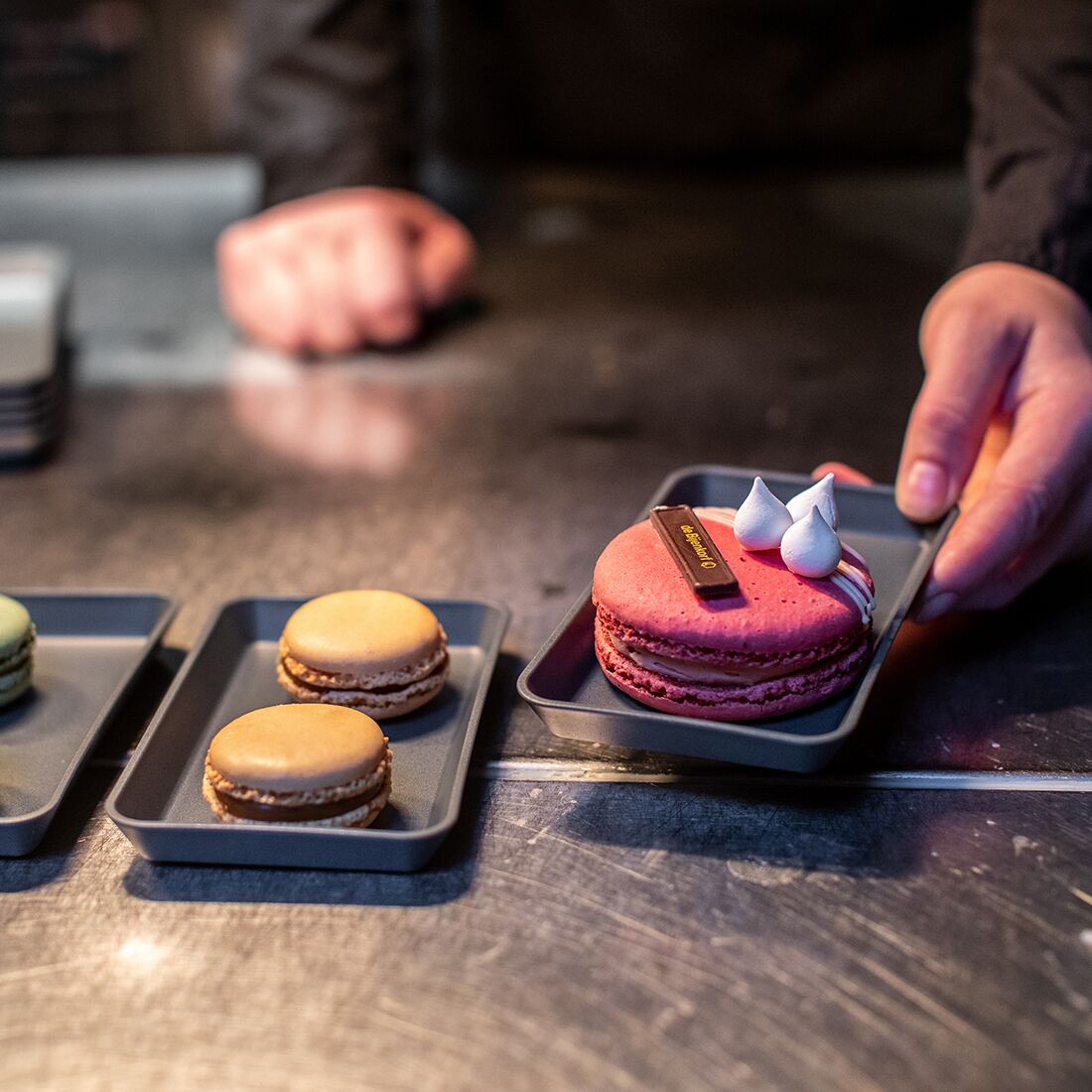 (24 pièces) Assiette Réutilisable - Carrée - Gris