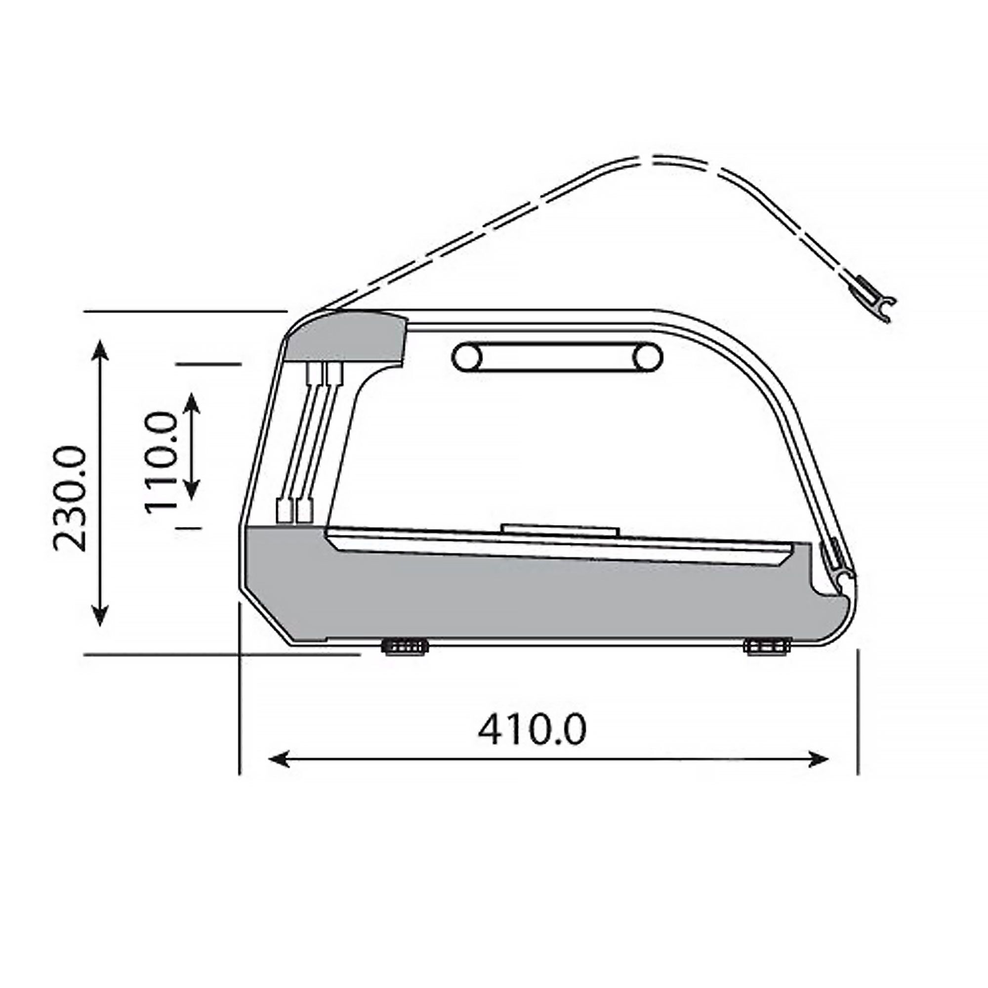 Sushi Display Case PREMIUM PLUS - 1620x410mm - 6x GN 1/3