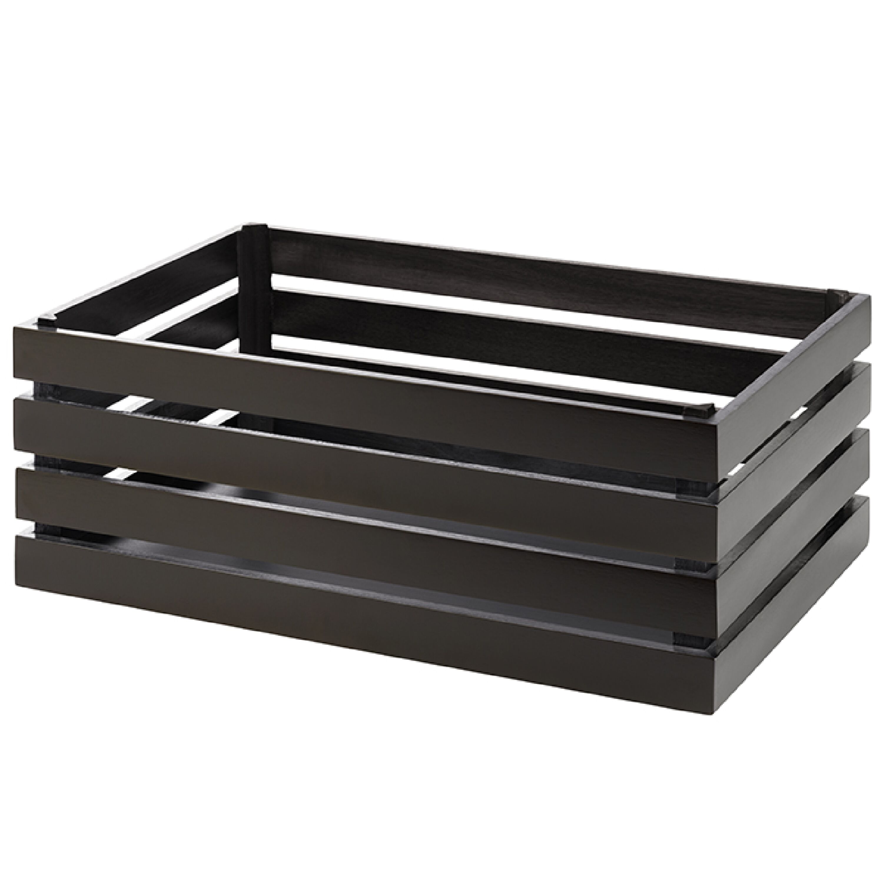 Caisse pour buffet - SUPERBOX - Bois - Noir - Hauteur:200mm - compatible avec GN 1/1