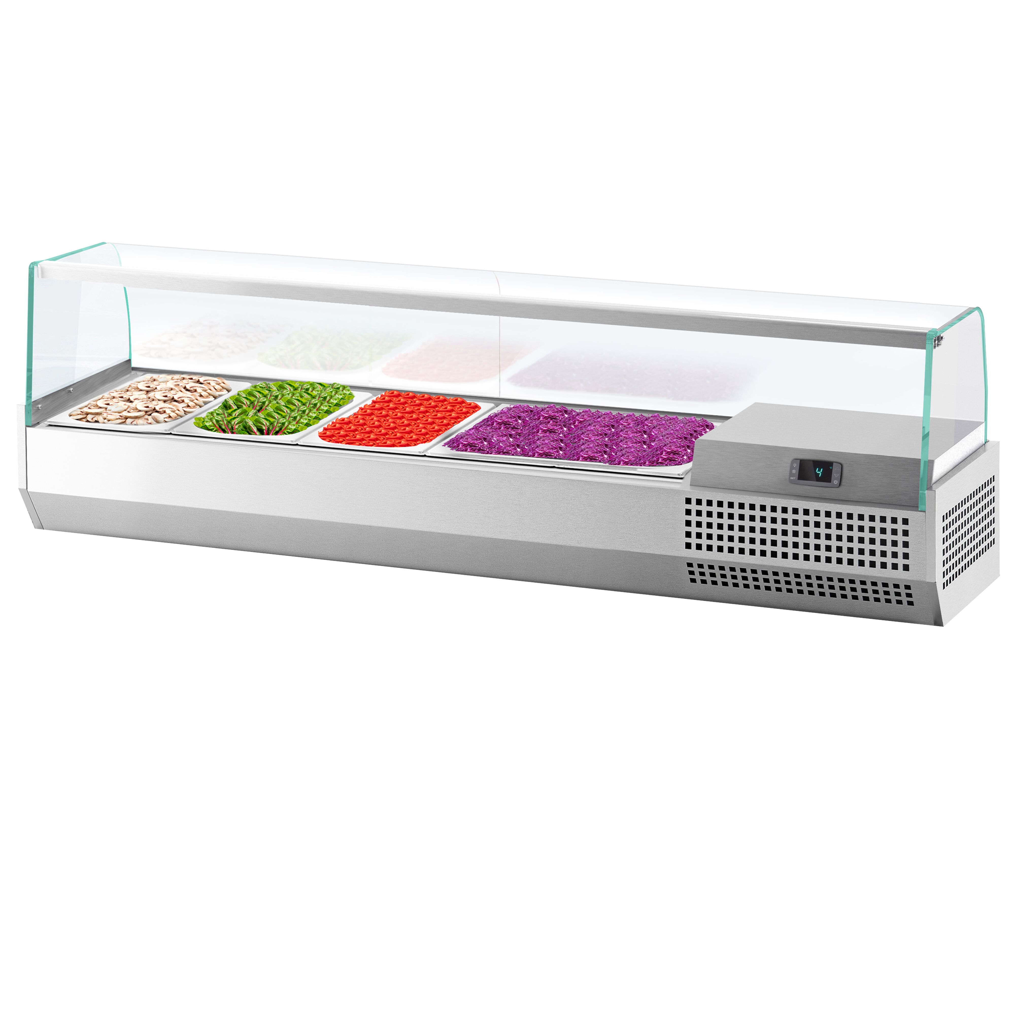 Vitrine Réfrigérée à Ingrédients PREMIUM PLUS - 1328x353mm - 5x GN 1/4