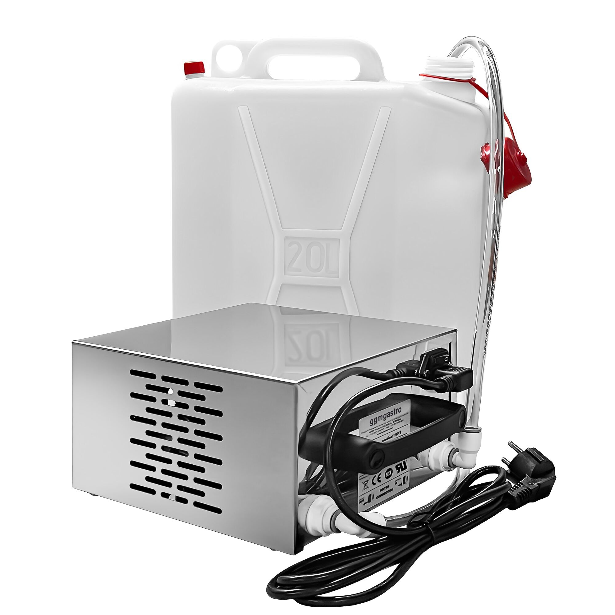 Système de pompe à eau avec mode de nettoyage - 20L - pour presses-oranges OFZ - 220x300mm