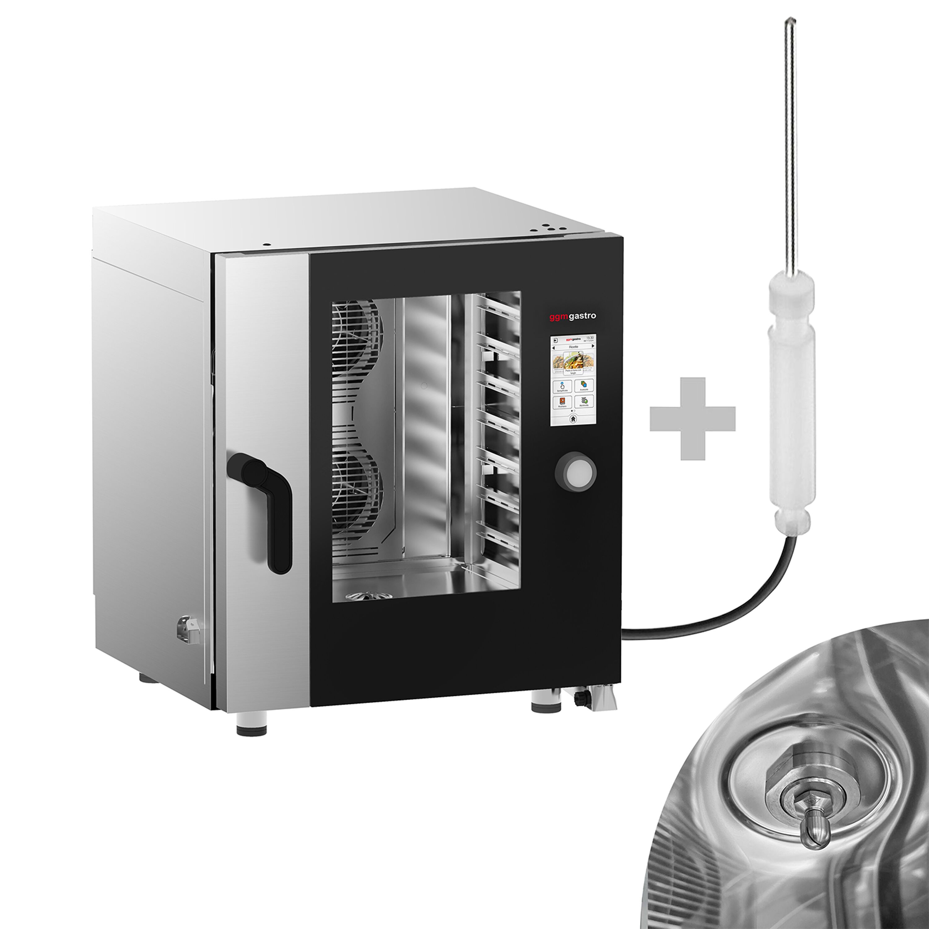 Four mixte - tactile - 7 x GN 1/1 - avec système de lavage et sonde de température