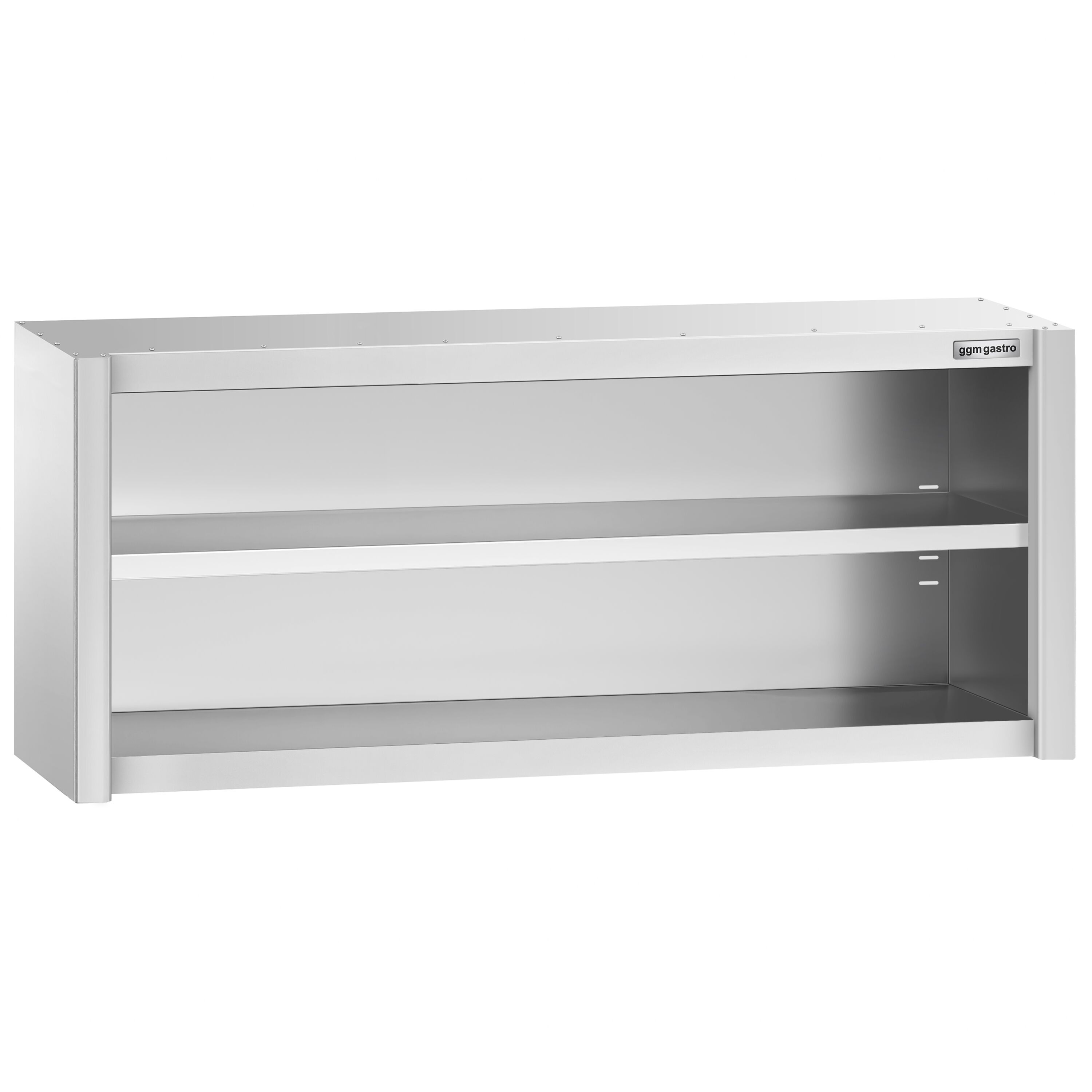 Armoire murale en acier inoxydable PREMIUM - 1600x400mm - sans portes (ouvert) - 650mm de haut