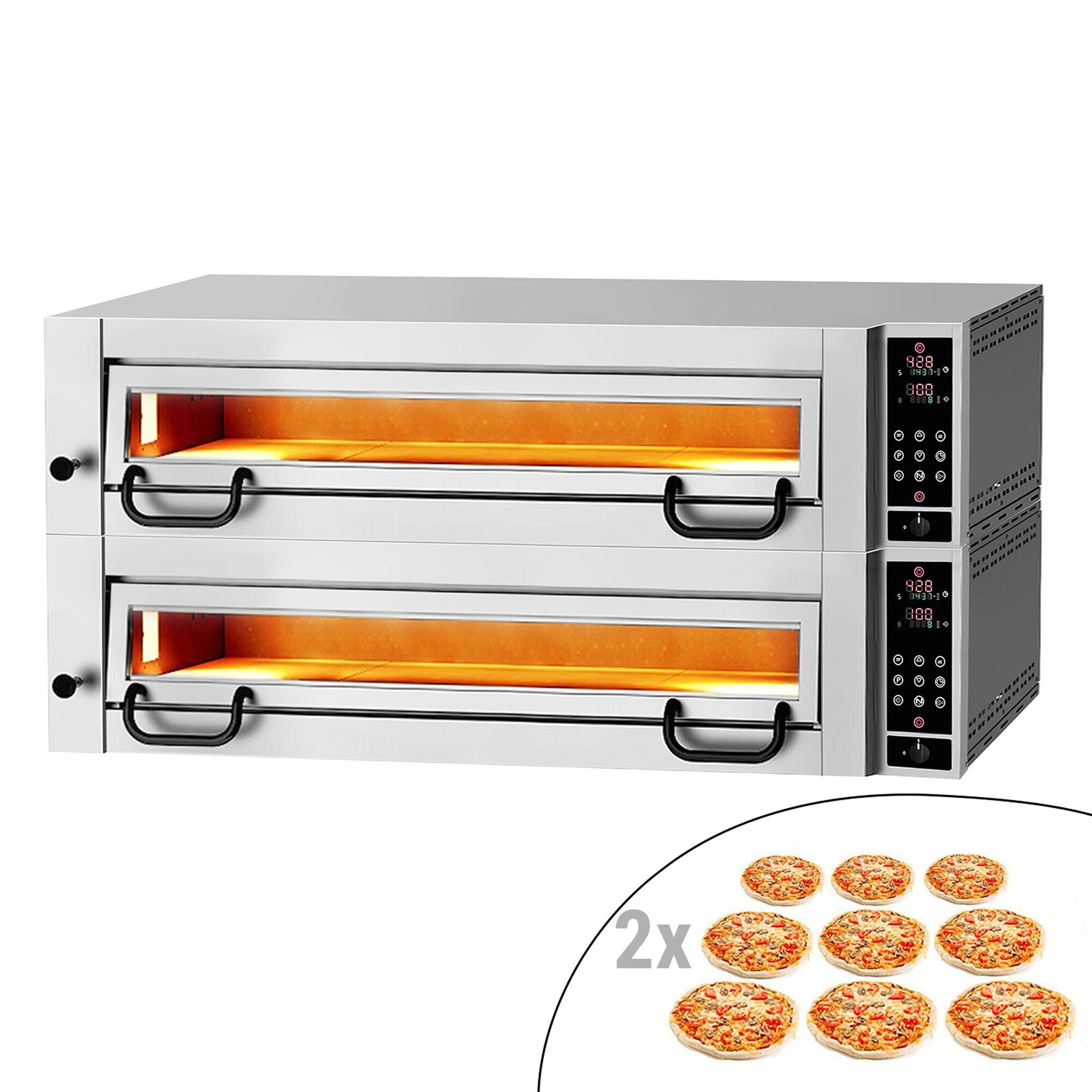Four à pizza électrique Power - 9+9x 34 cm - Numérique