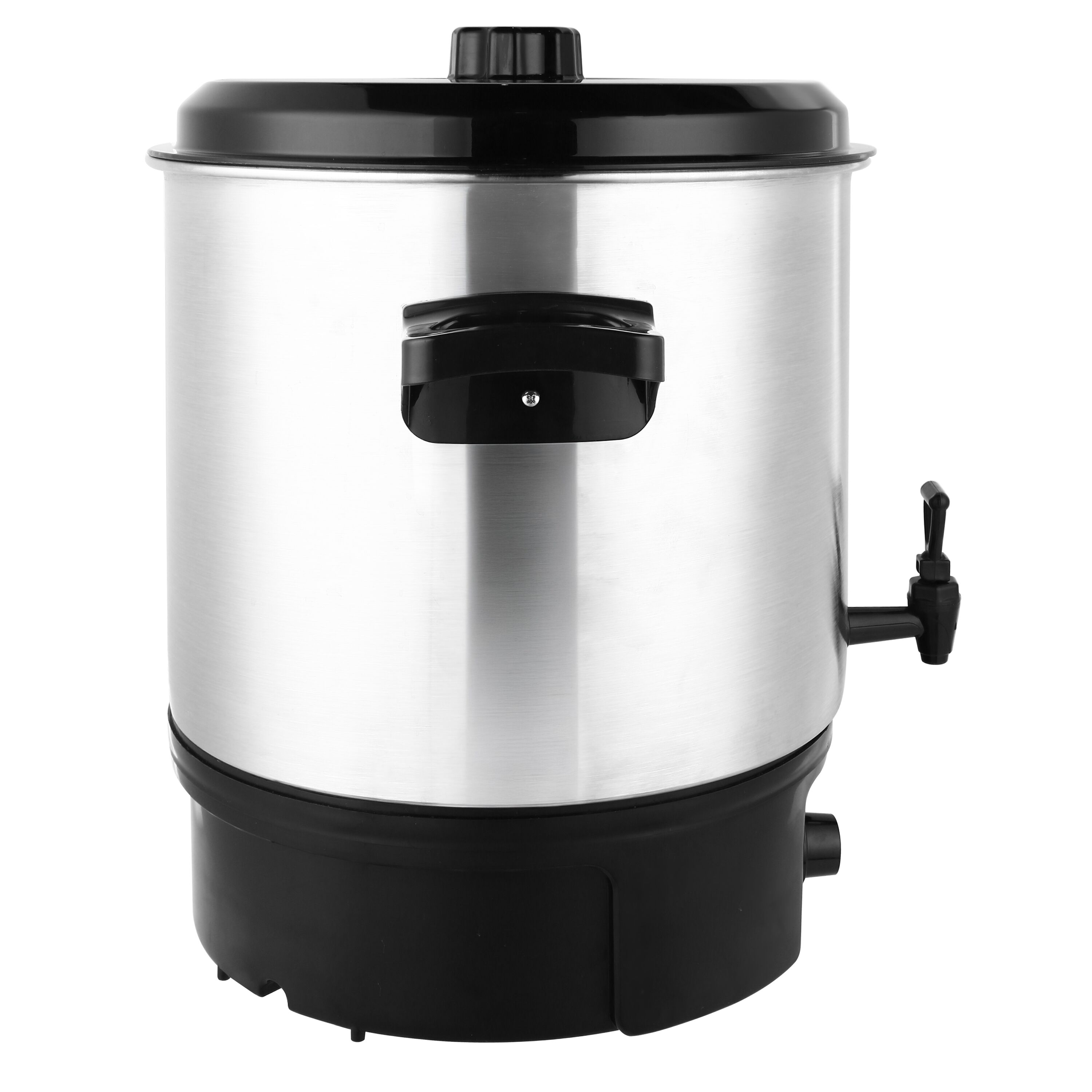 Distributeur de boissons chaudes professionnel - 27L - 2kW - Réglage de température en continu 30–110°C - Acier inoxydable - avec robinet de vidange et Minuteur numérique