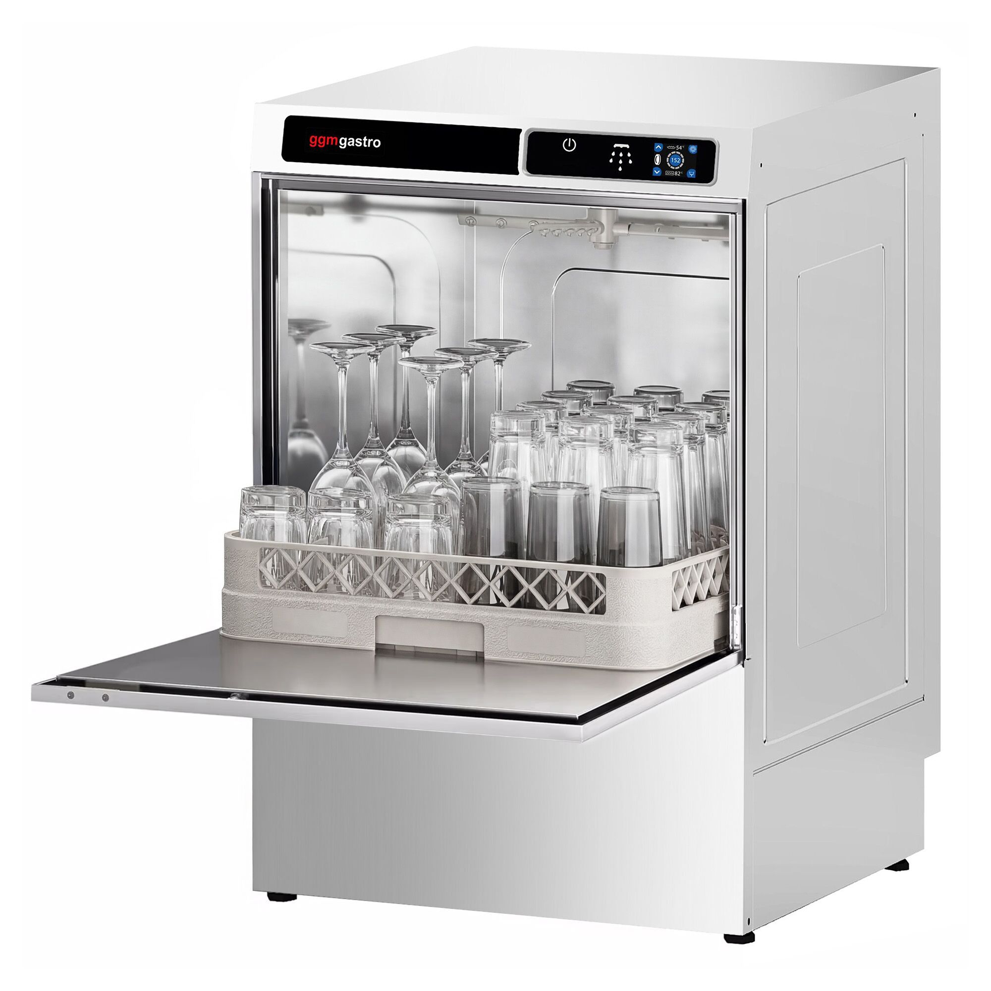 Lave-Vaisselle à Double Paroi - Tactile - 3,6 kW - incl. Détartrant - avec Pompe de Détergent, de Rinçage & de Vidange