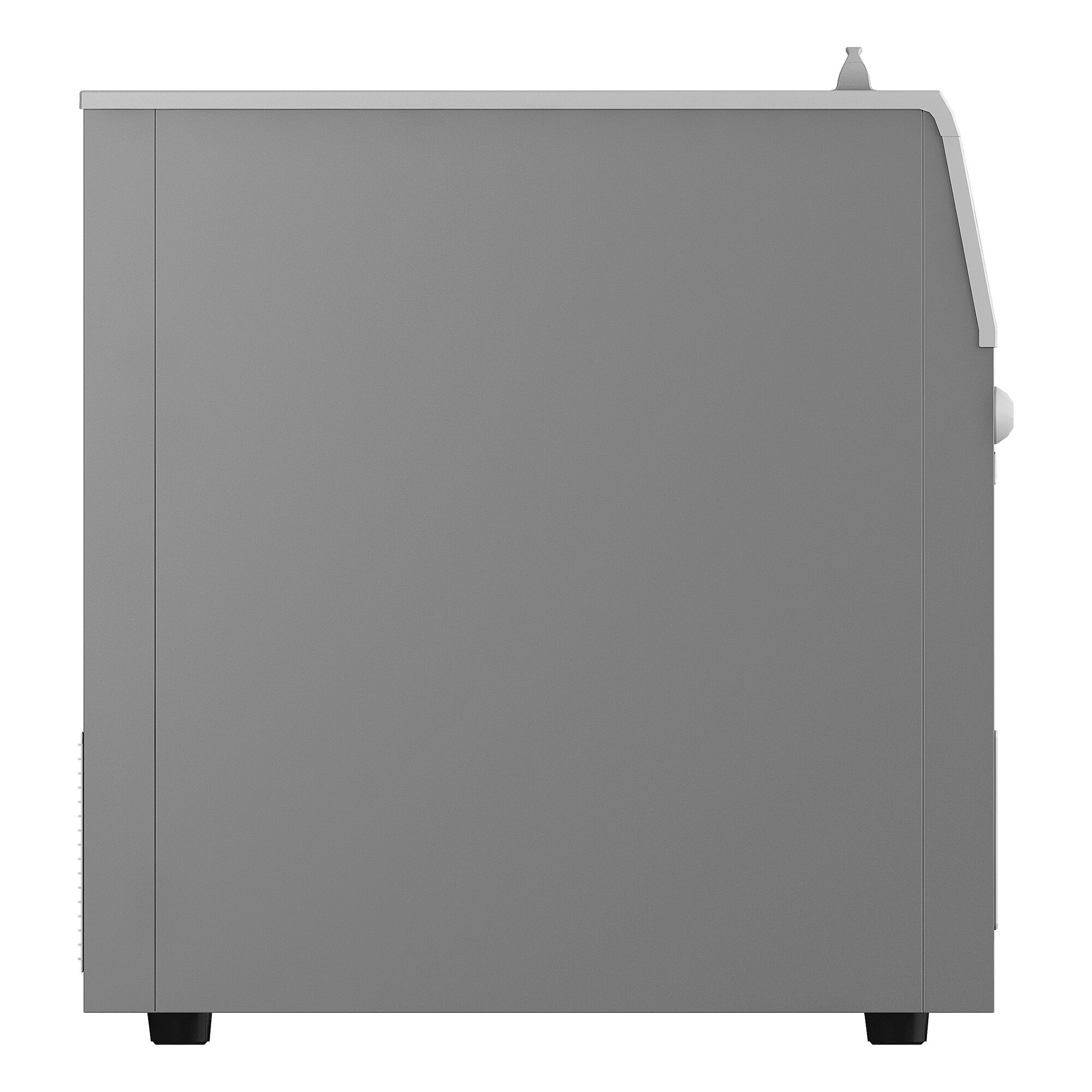 Îlot de congélation - 1454x850mm - 402 L - Couvercles coulissants en verre - Gris