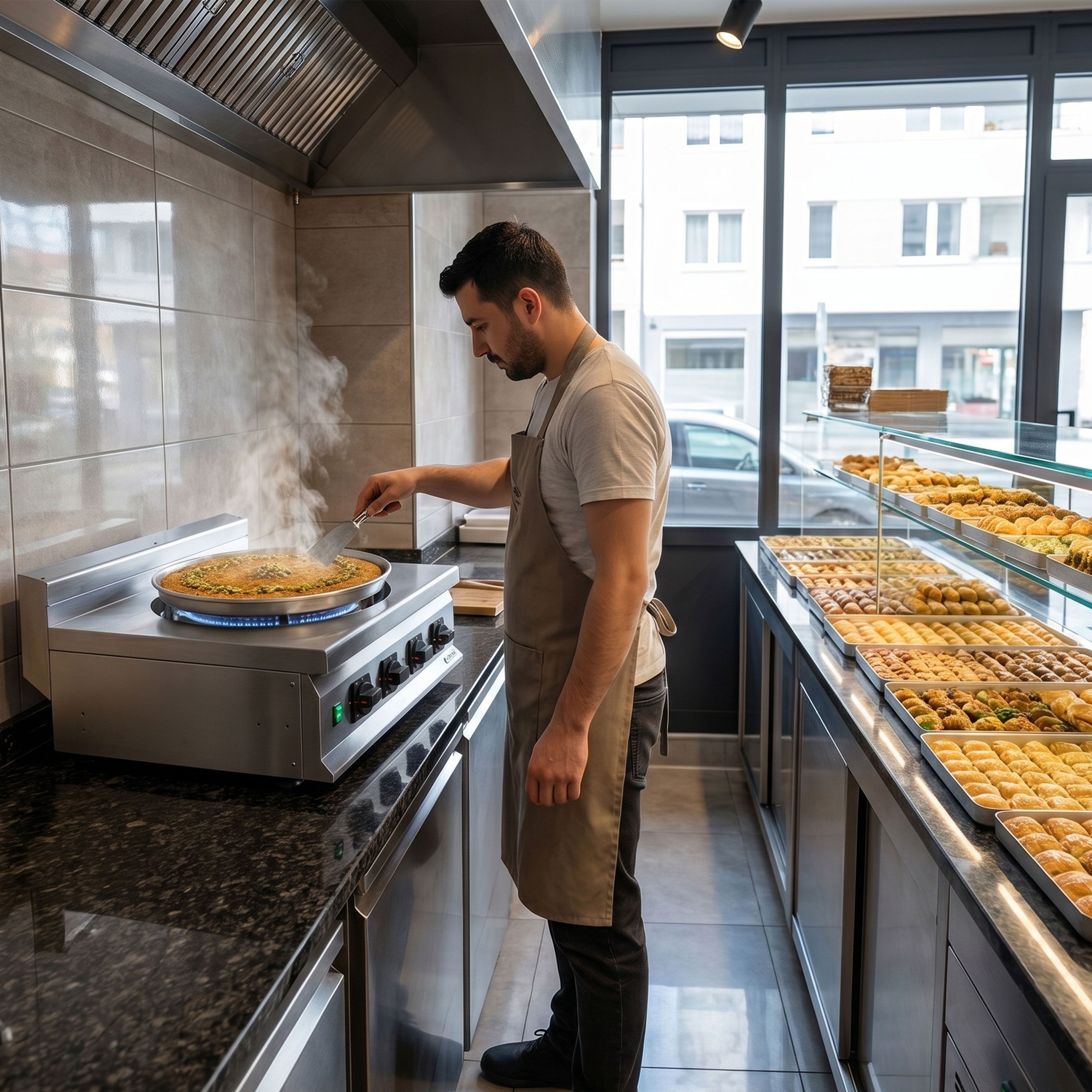 Cuisinière à gaz Kadayif - 10 kW - 1 brûleur