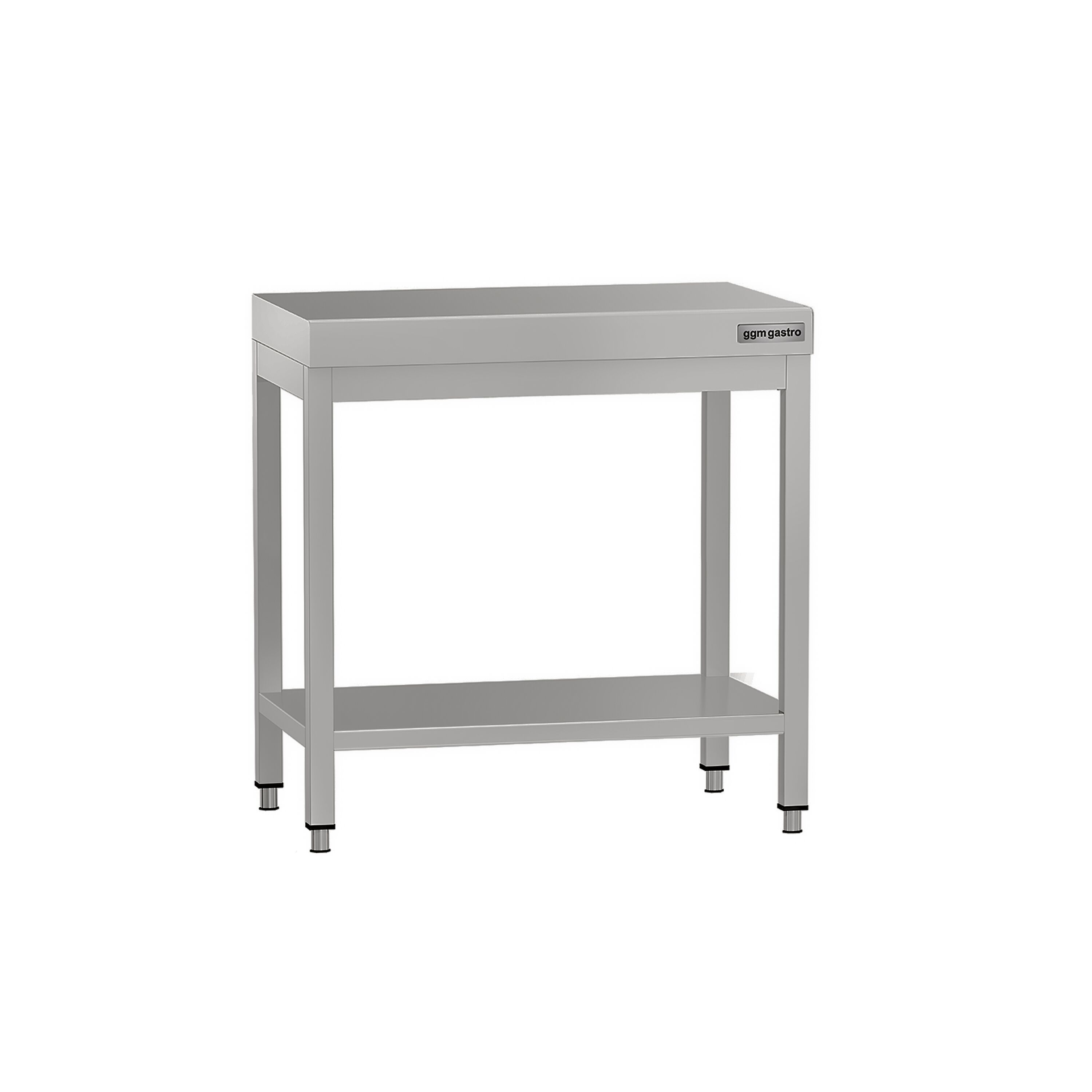 Table de travail en inox ECO – 600 × 700 mm – avec tablette inférieure