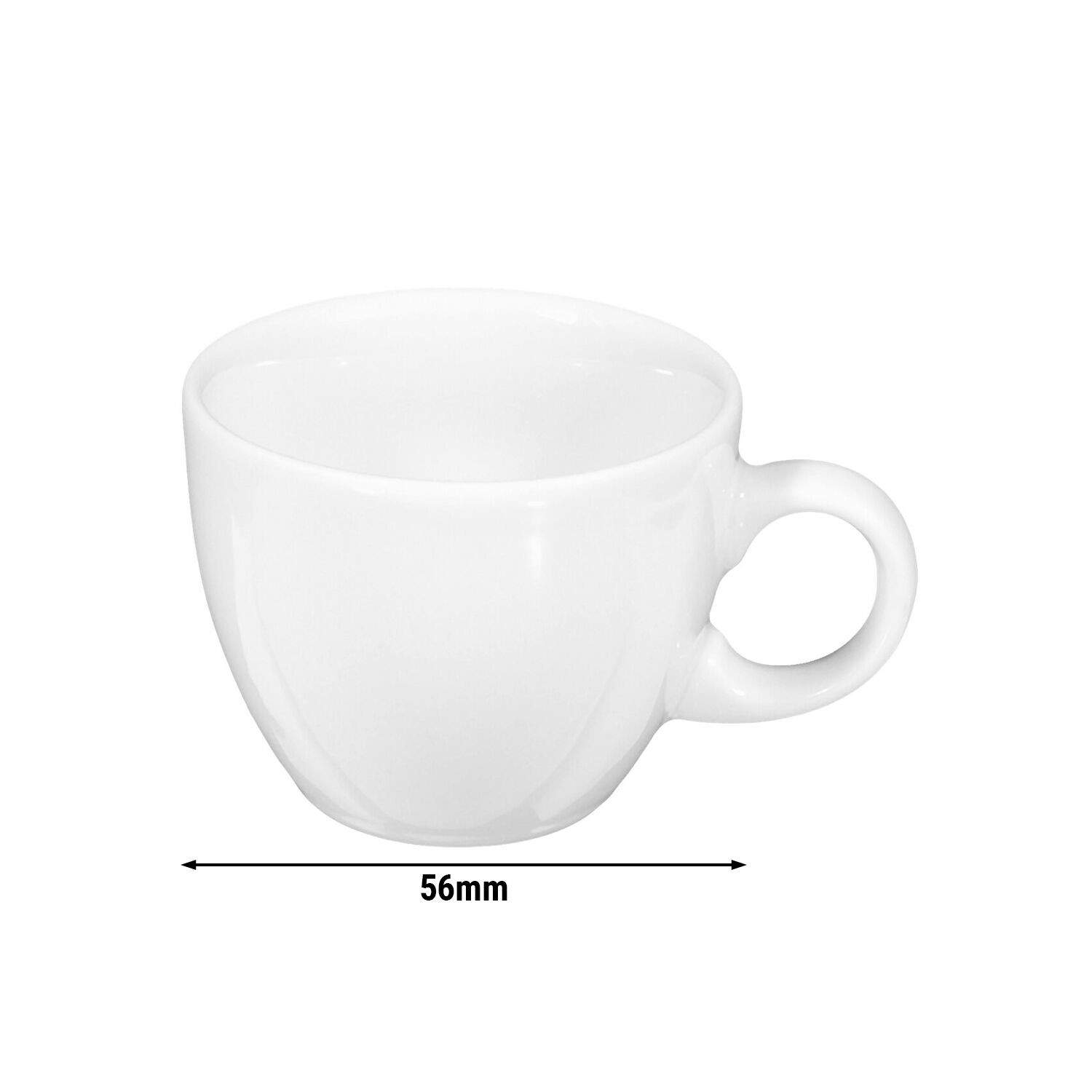 (6 pièces) SELTMANN WEIDEN | Tasse à espresso – 0,09 L – Blanche/Uni  