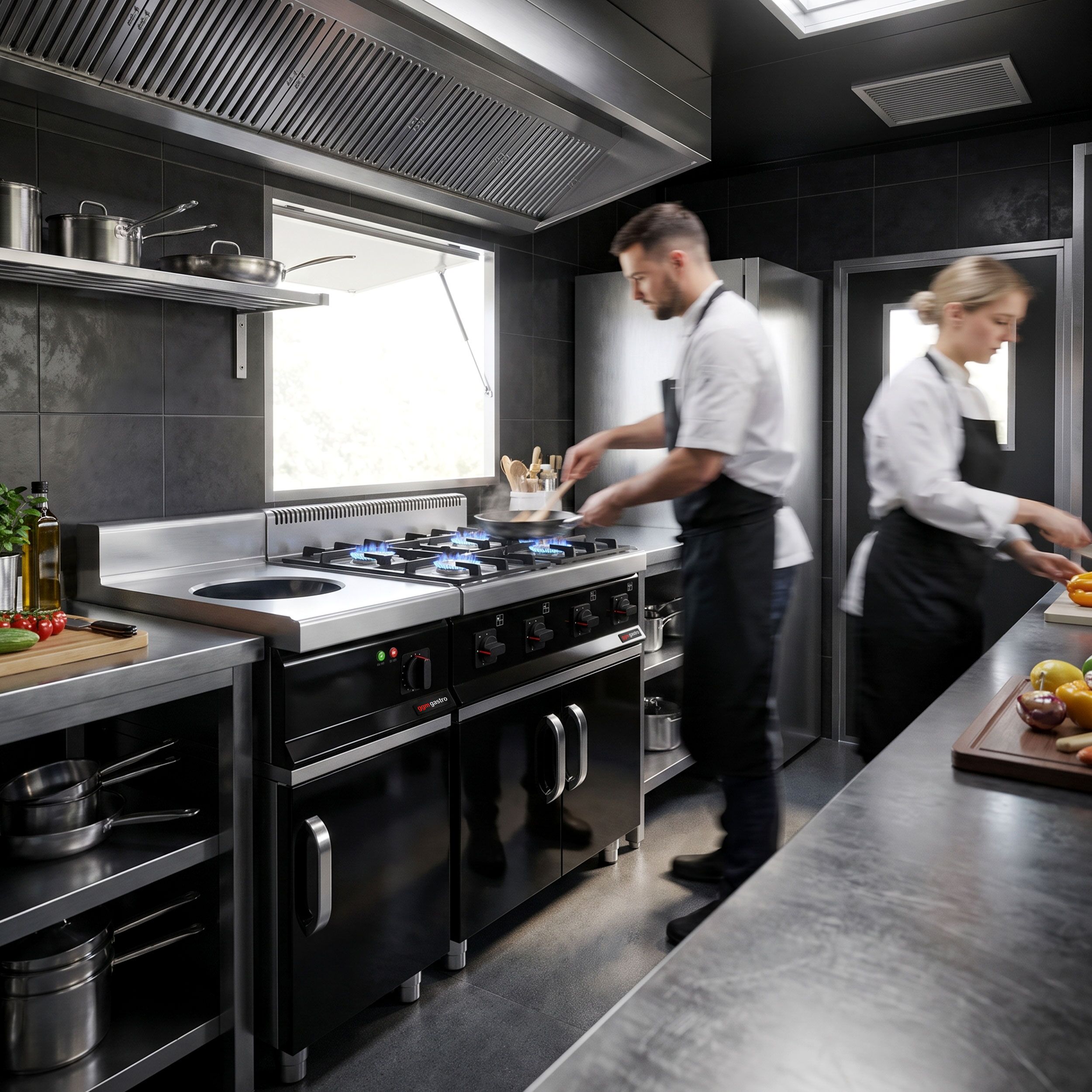 Induction wok - 3.5kW - 1 cooking zone - Ø 300mm