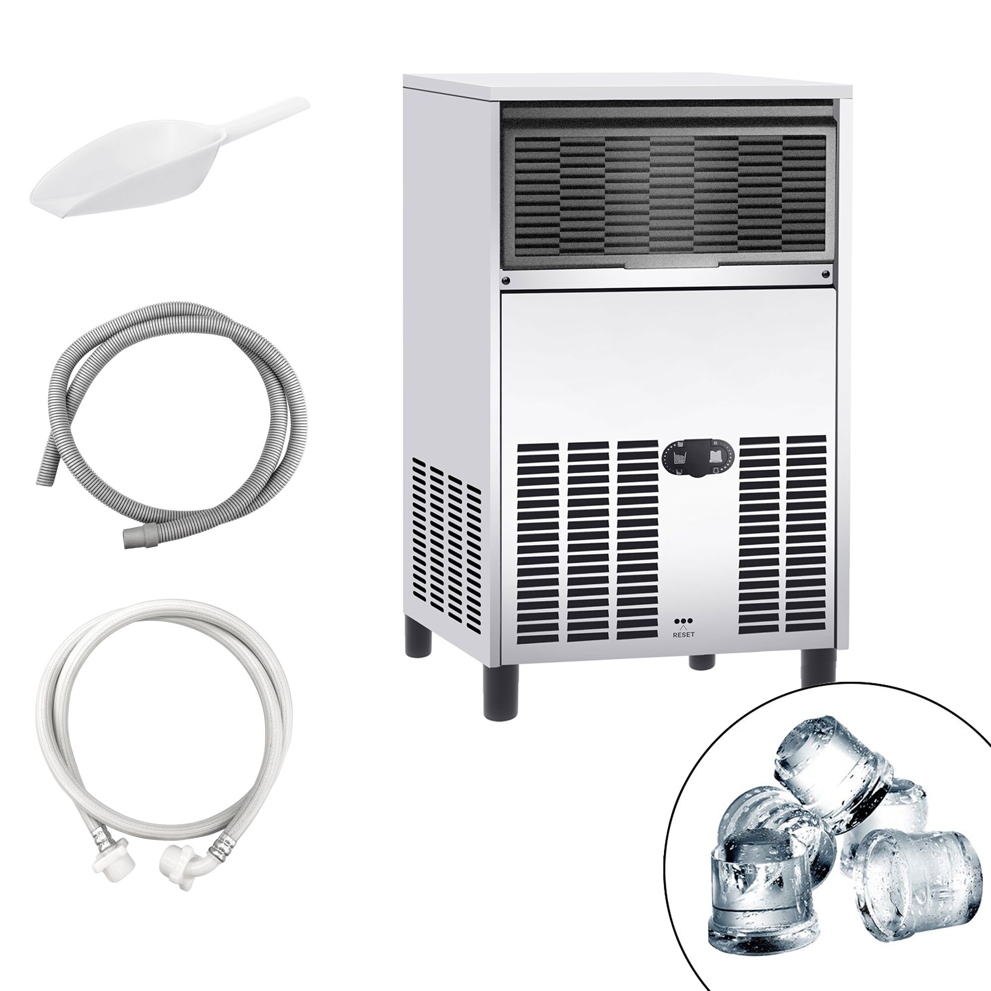 Machine à glaçons - Cylindre - 60 kg/24 h
