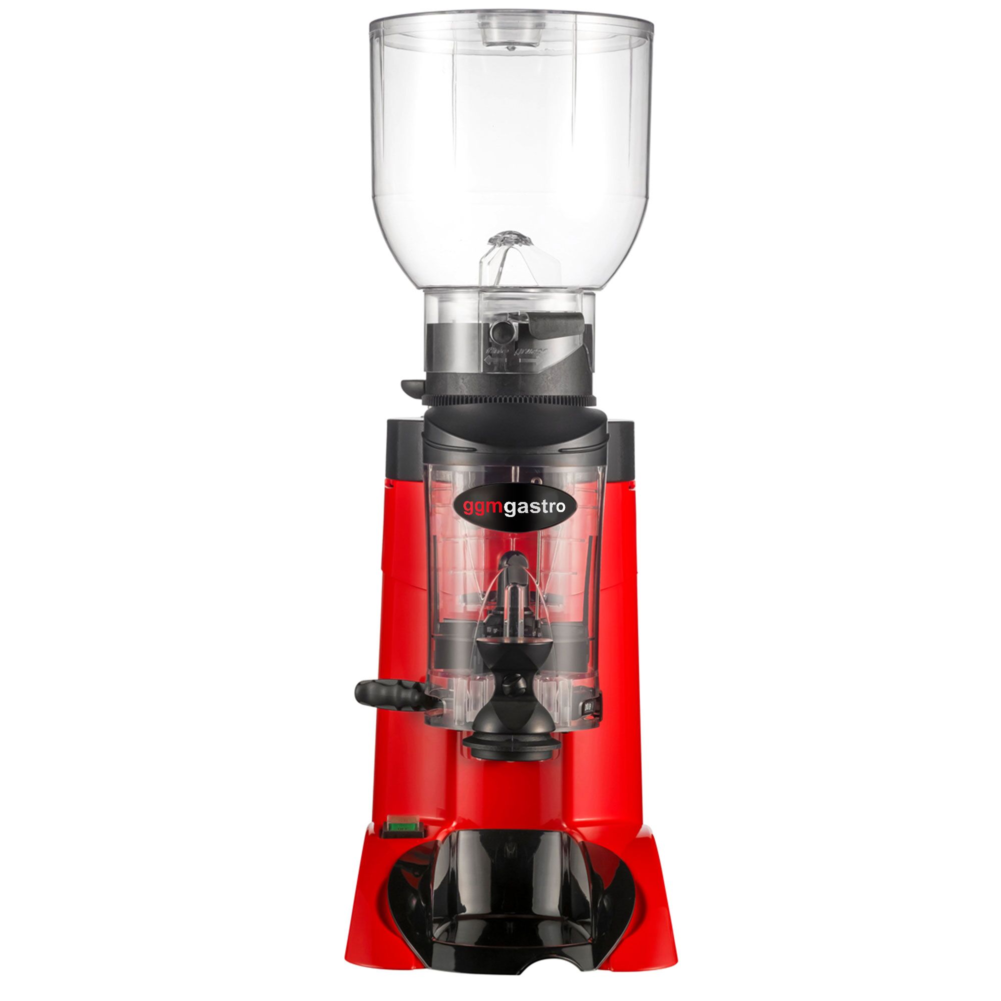 Moulin à café – 2 kg – 63 dB – Avec doseur – Rouge