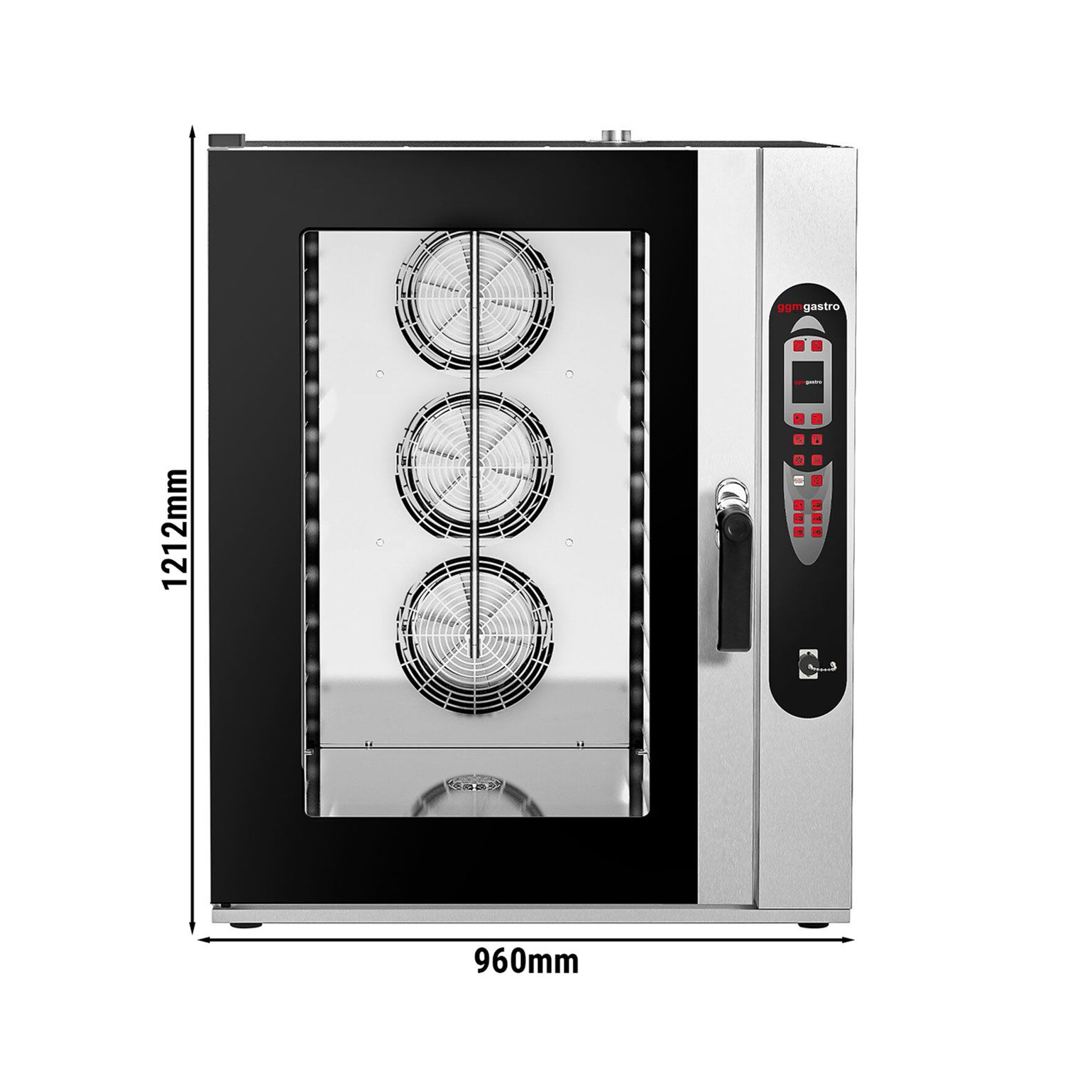 Four mixte - numérique - 10 x GN 2/1 ou 20 x GN 1/1 - avec système de lavage inclus