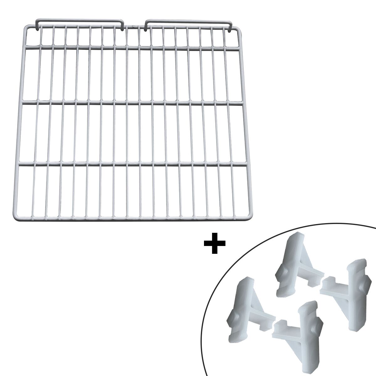 Plastic-Coated Support Grid - 450x420mm - incl. 4 Brackets - fits KSS400N & KSS400GN