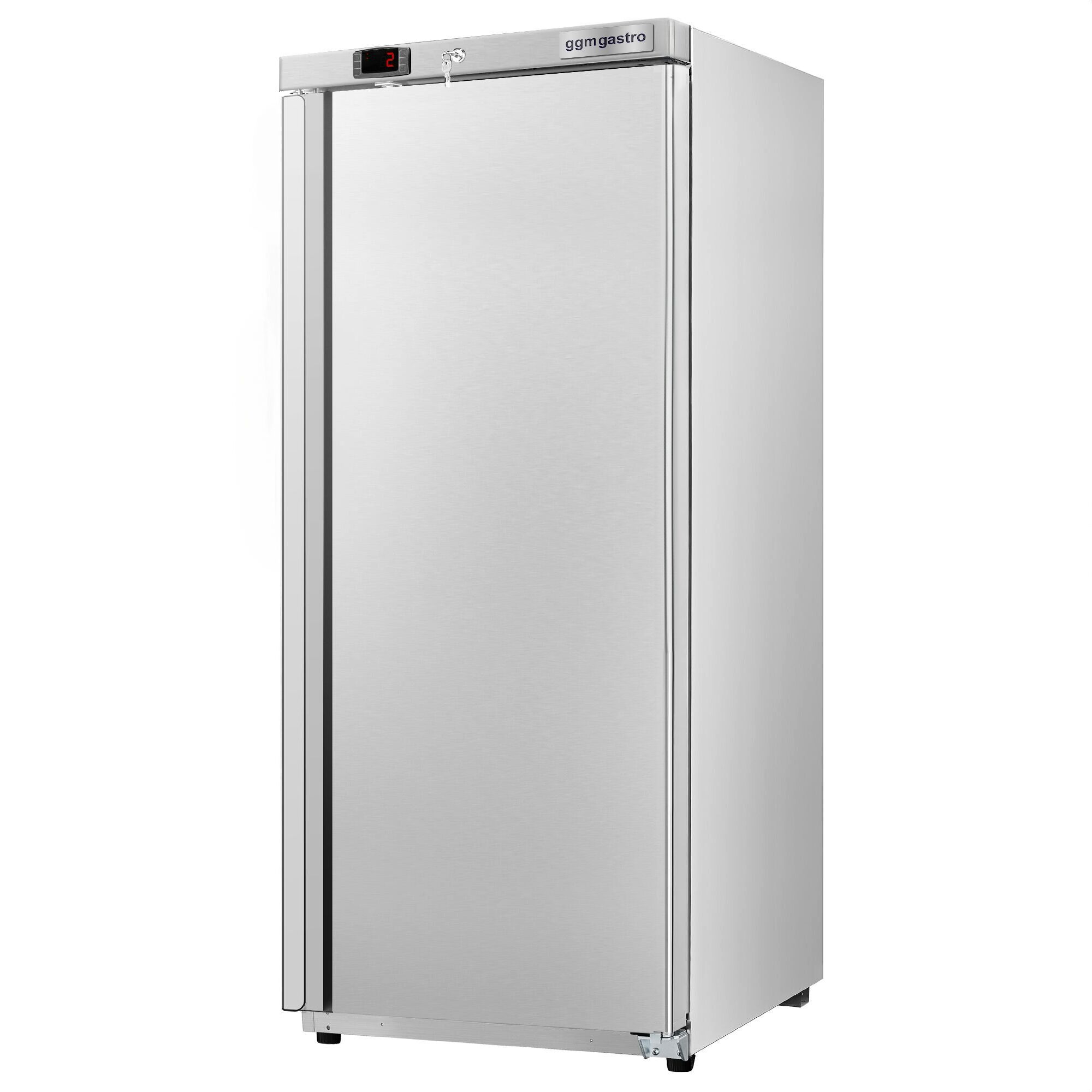 Réfrigérateur de stockage inox ECO – 400 litres – avec 1 porte – intérieur de la porte en plastique