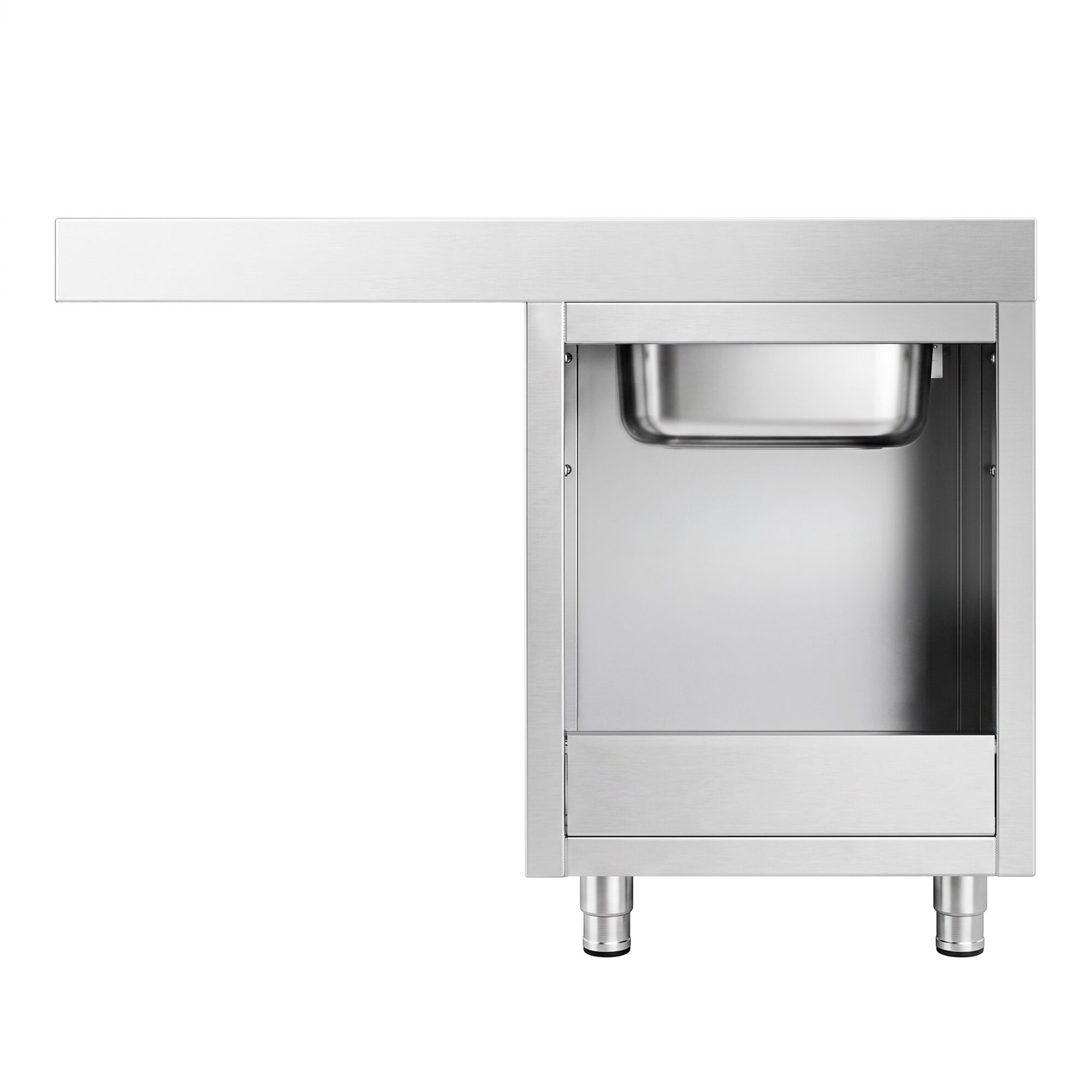Spoelkast - 1200x600mm - met 1 spoelbak links