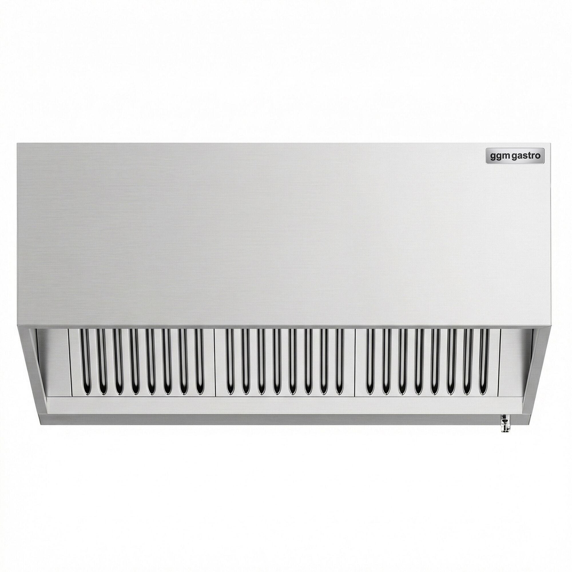 Induction box hood – 1400 mm – with filter & light – without motor