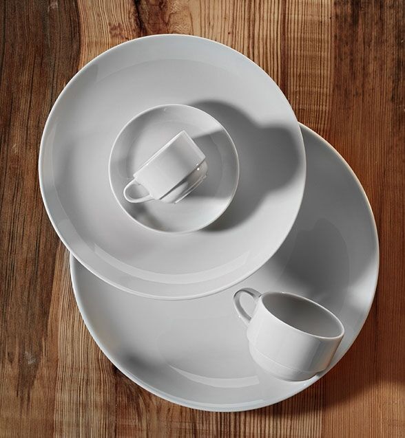 (12 pcs) ENTITY | Pizza Plate - flat - Porcelain - Ø300mm - White