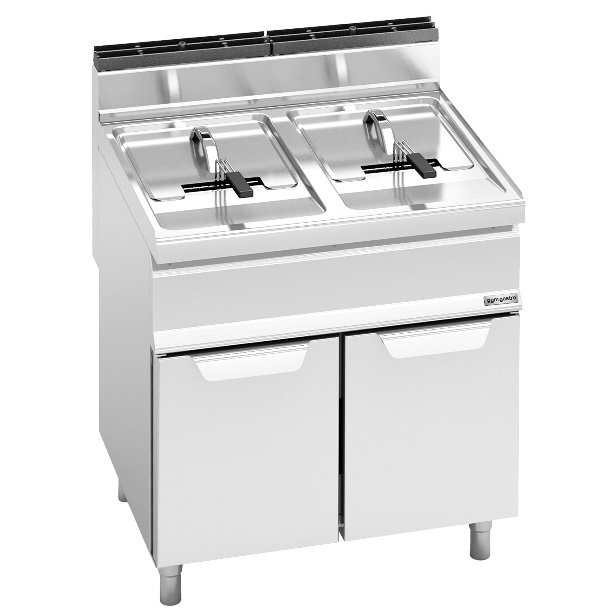 Friteuse à gaz double - 15 + 15 litres - 25,4 kW