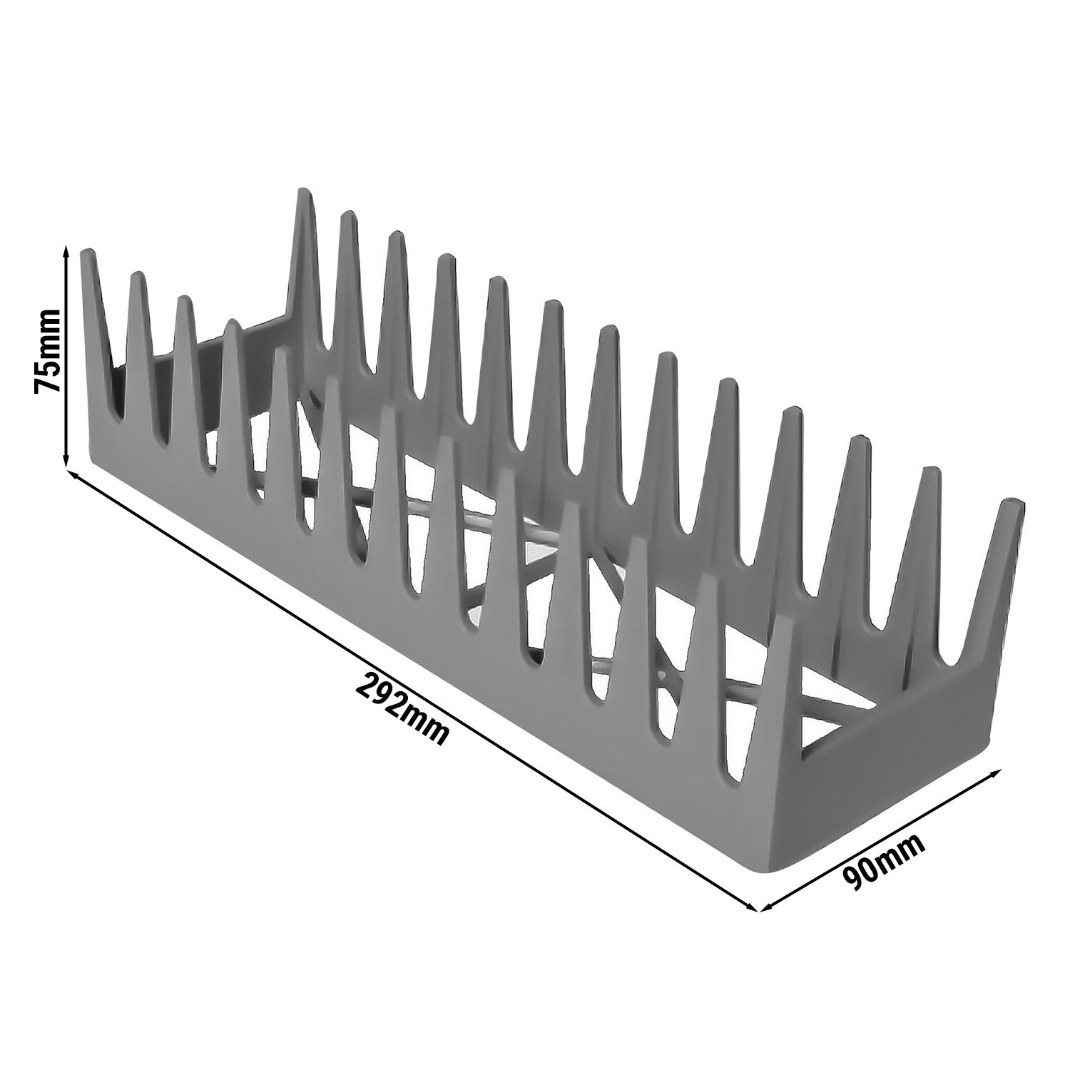 Support pour 12 Assiettes - Gris