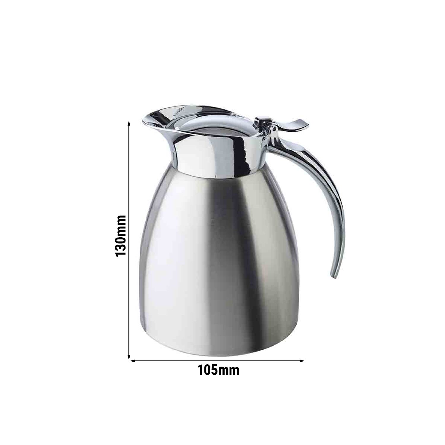 Pichet isotherme ADVANCED – inox – 0,3 litre – ouverture à une main