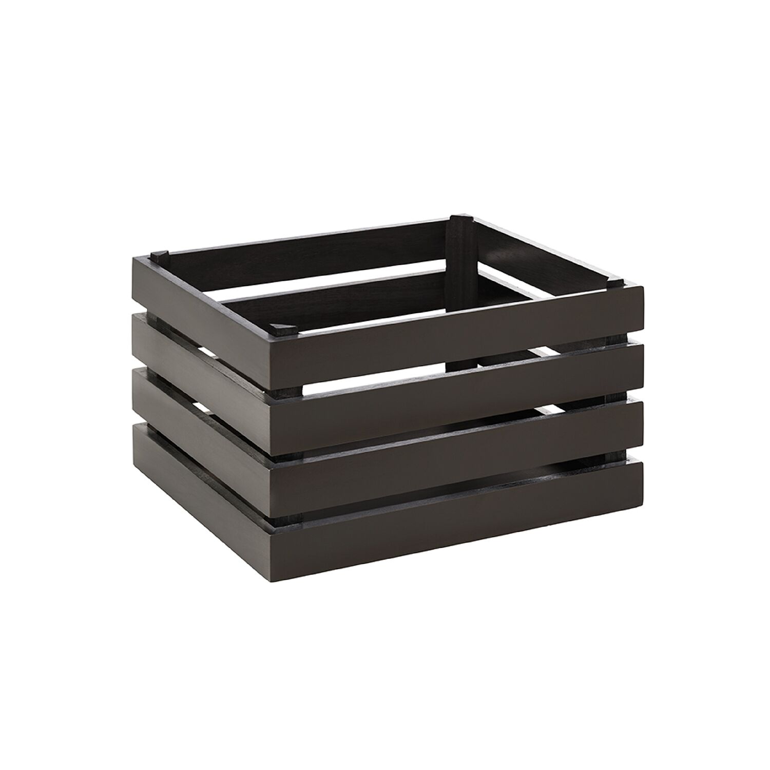 Caisse pour buffet - SUPERBOX - Bois - Noir - Hauteur:200mm - compatible avec GN 1/2
